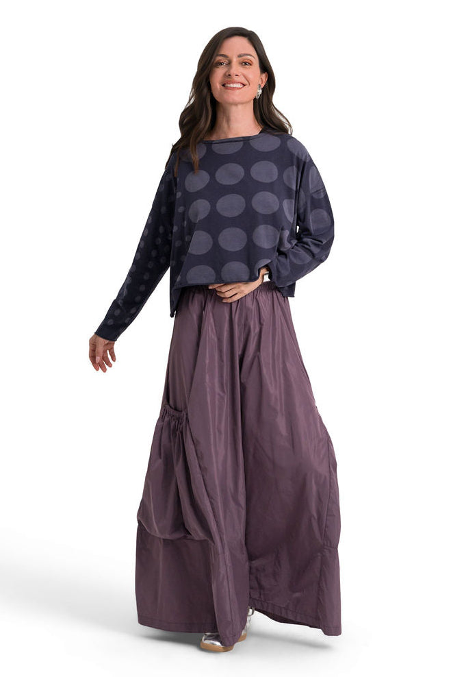 Circles Mini Luxury Boxy Tee - Midnight