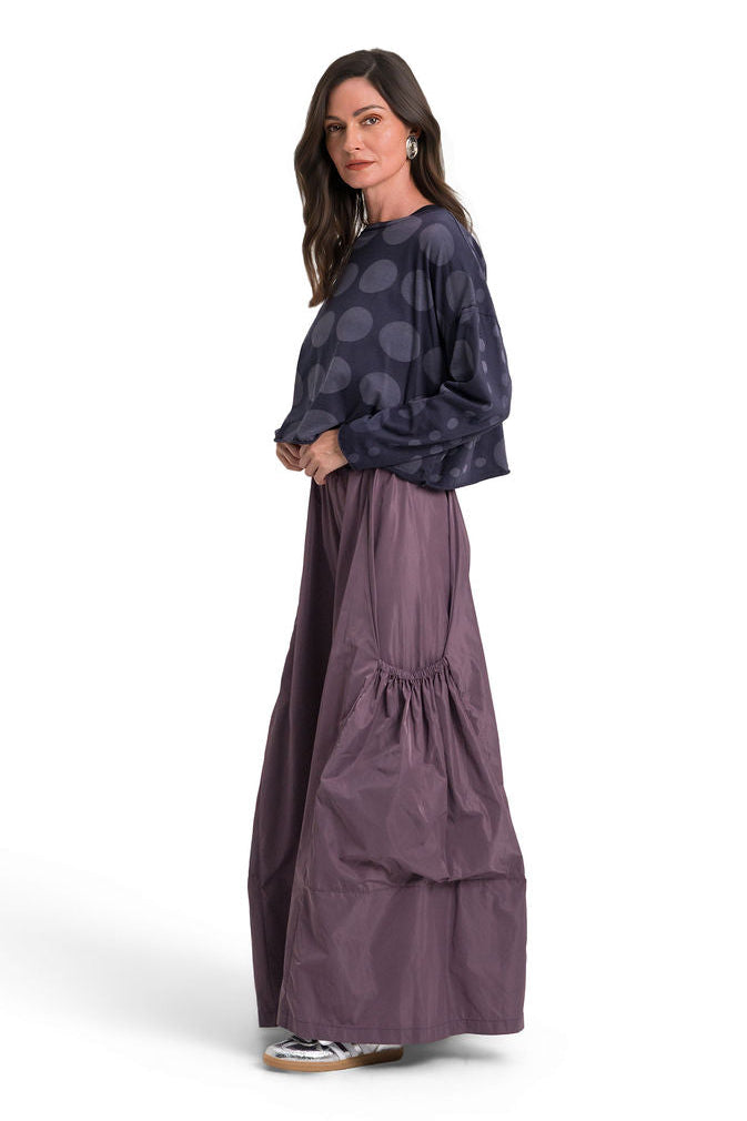 Circles Mini Luxury Boxy Tee - Midnight