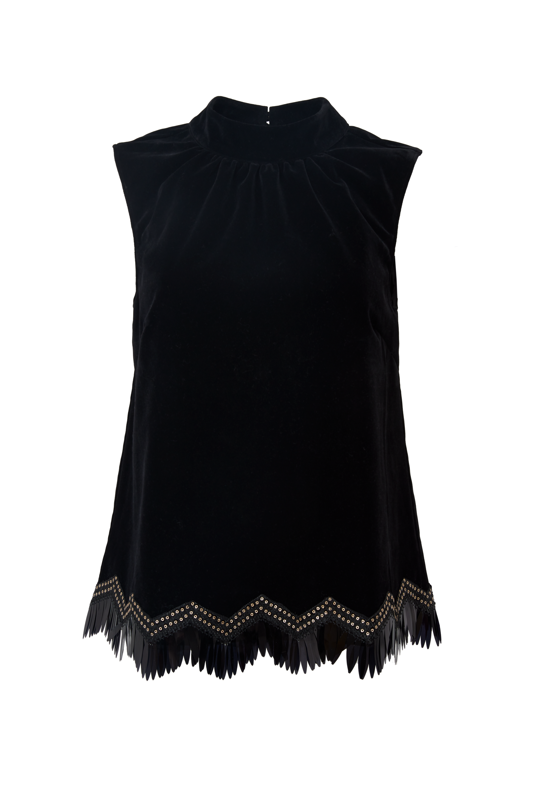 Brynn Top Black Velvet