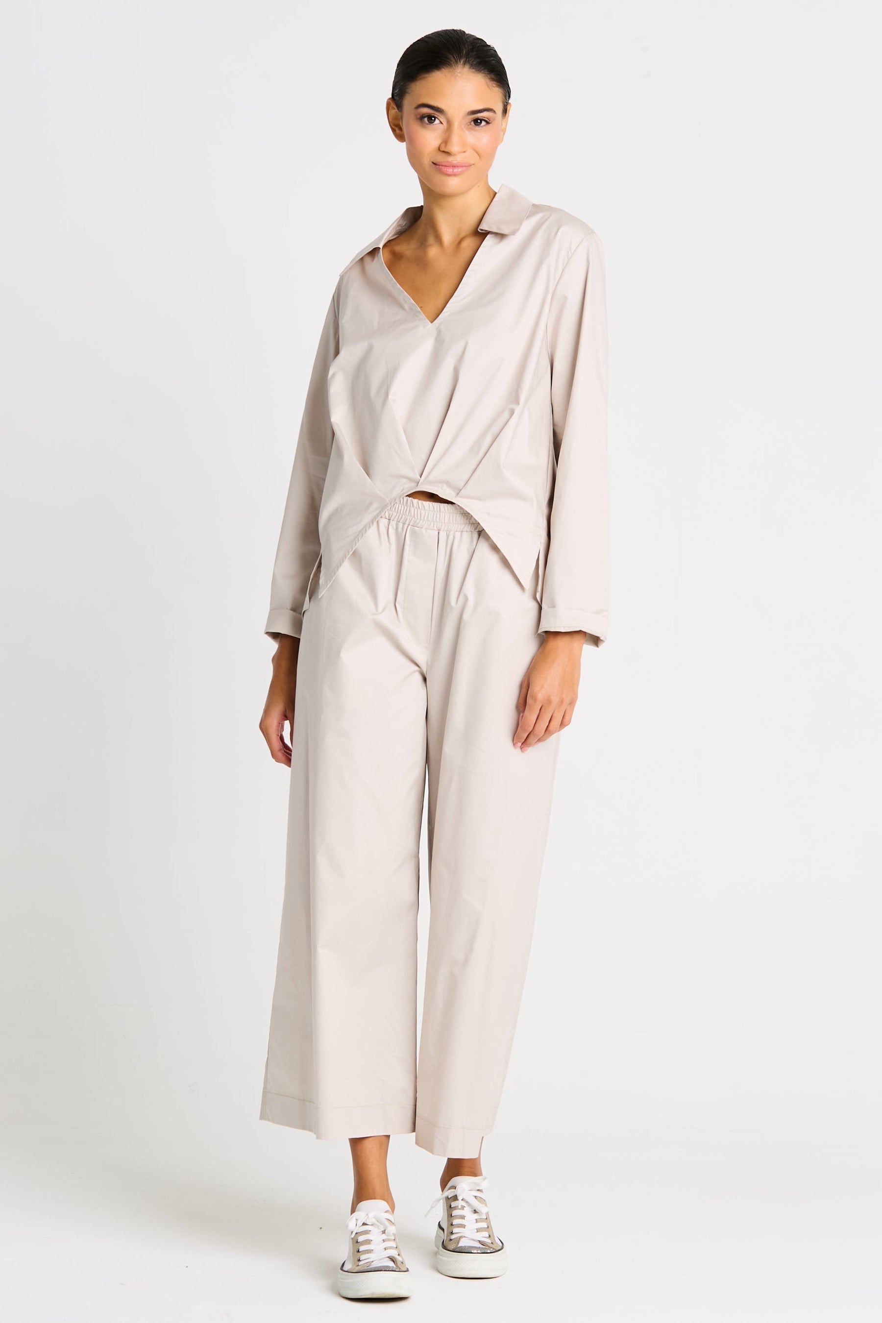 Cotton Half Moon Shirt