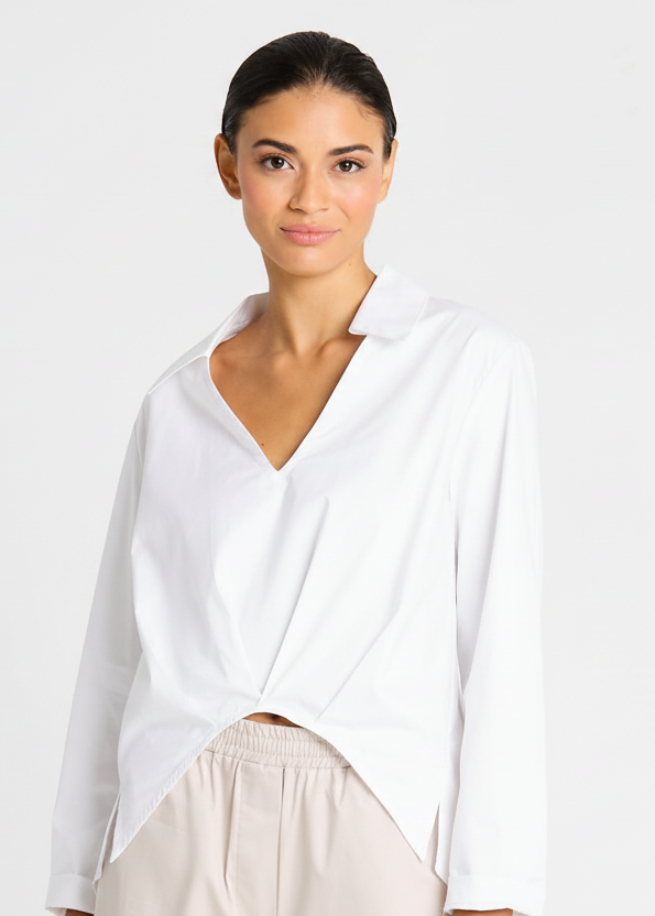 Cotton Half Moon Shirt