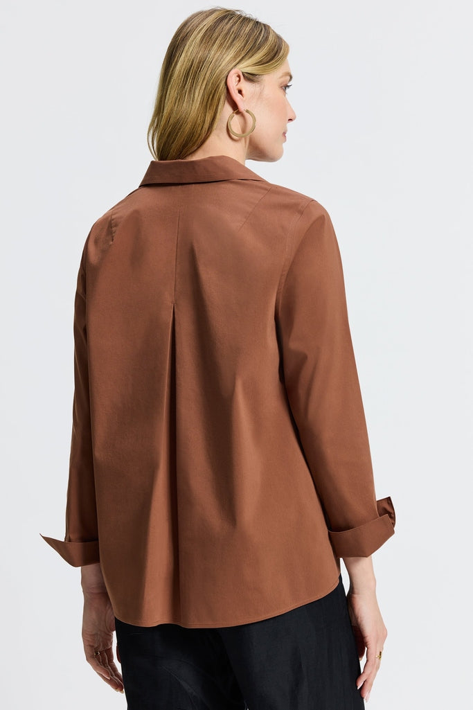 Back of the Agnes long sleeve shirt #color_macchiato
