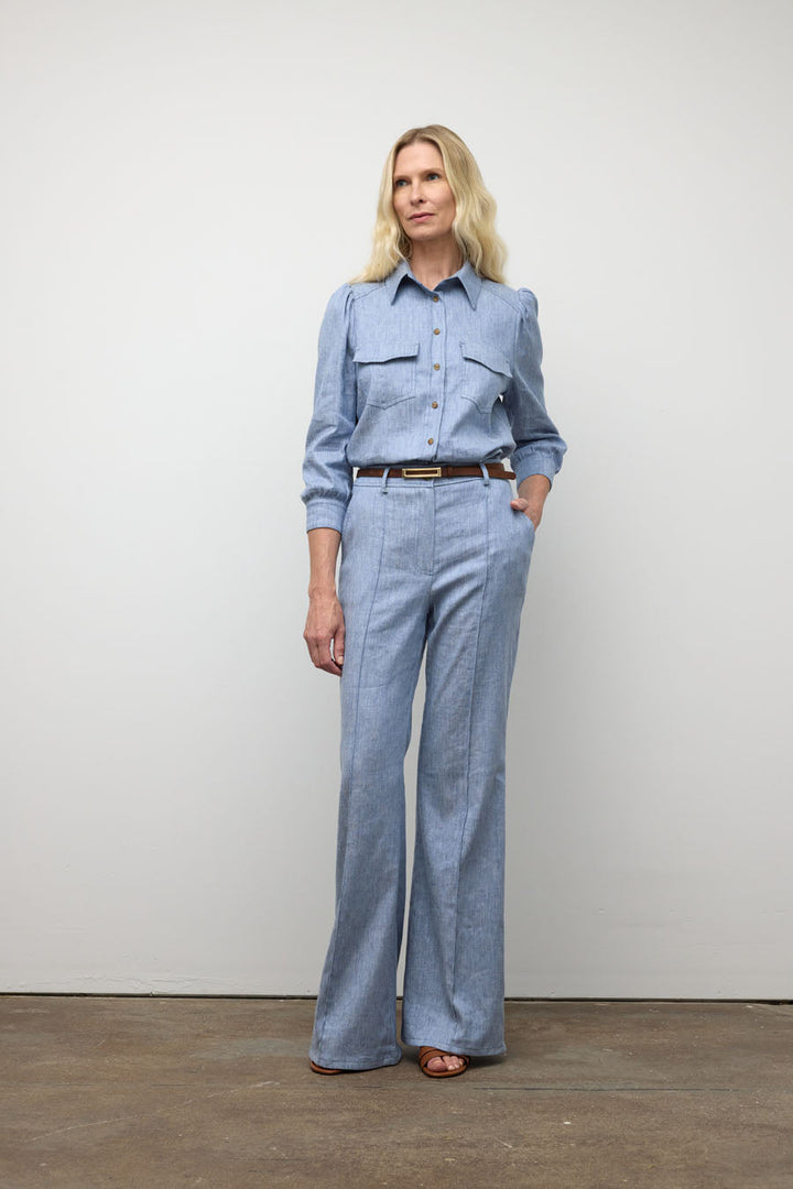 Wide flare denim pant