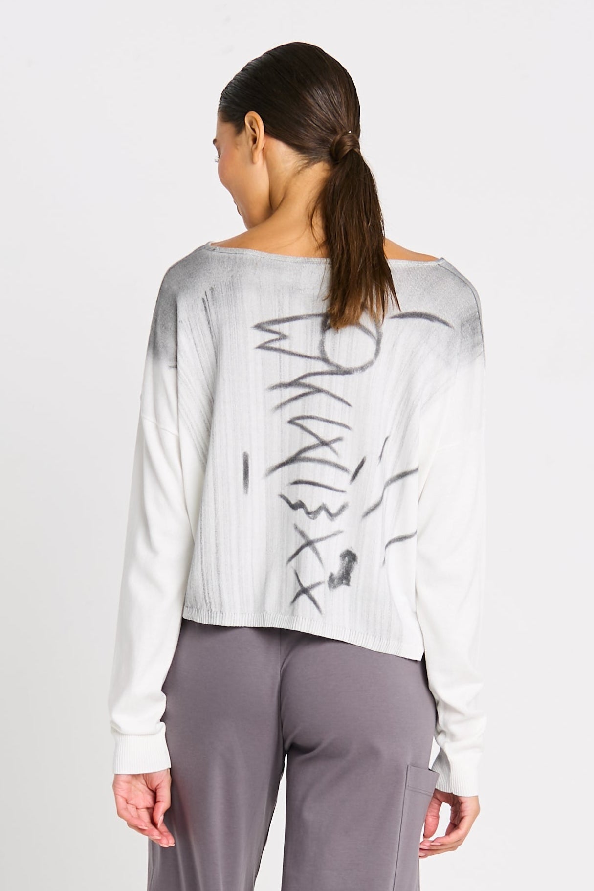 Pima Cotton Hieroglyphics Sweater