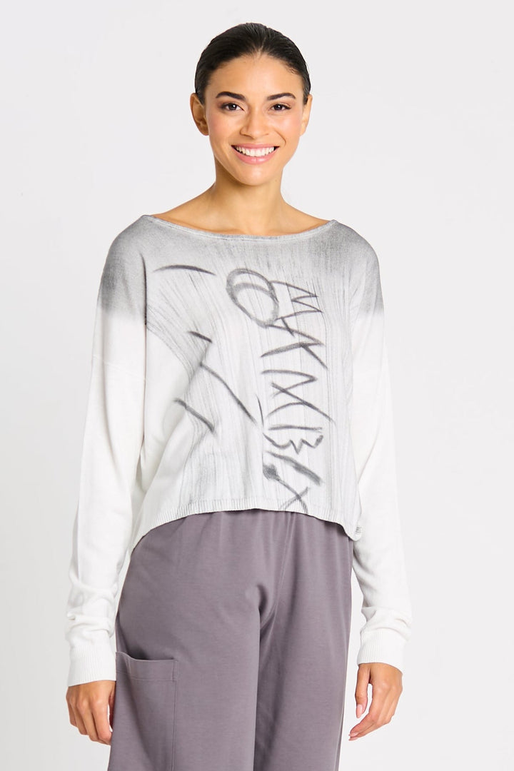 Pima Cotton Hieroglyphics Sweater