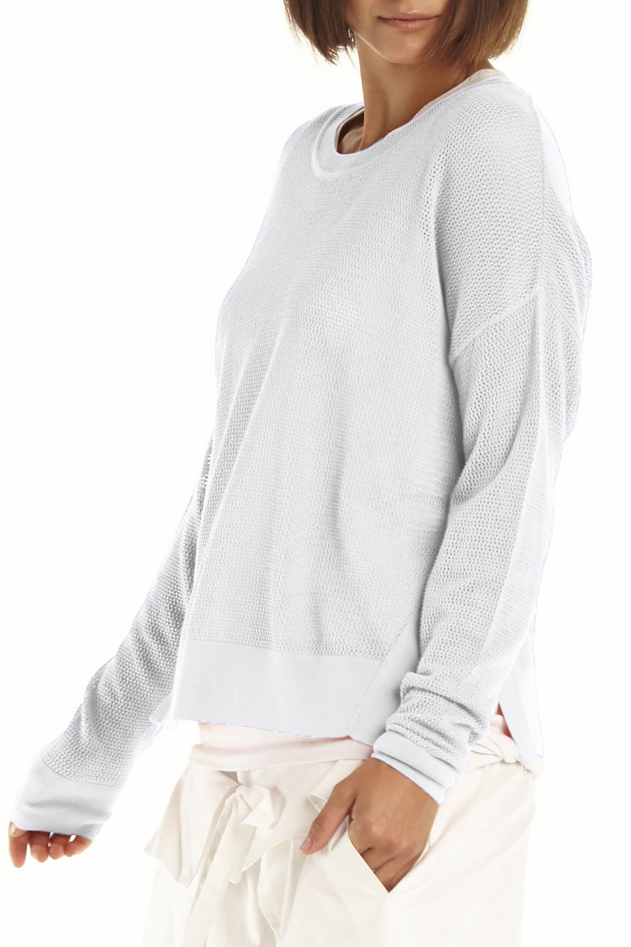 Pima Cotton Mini Seed Stitch Sweater