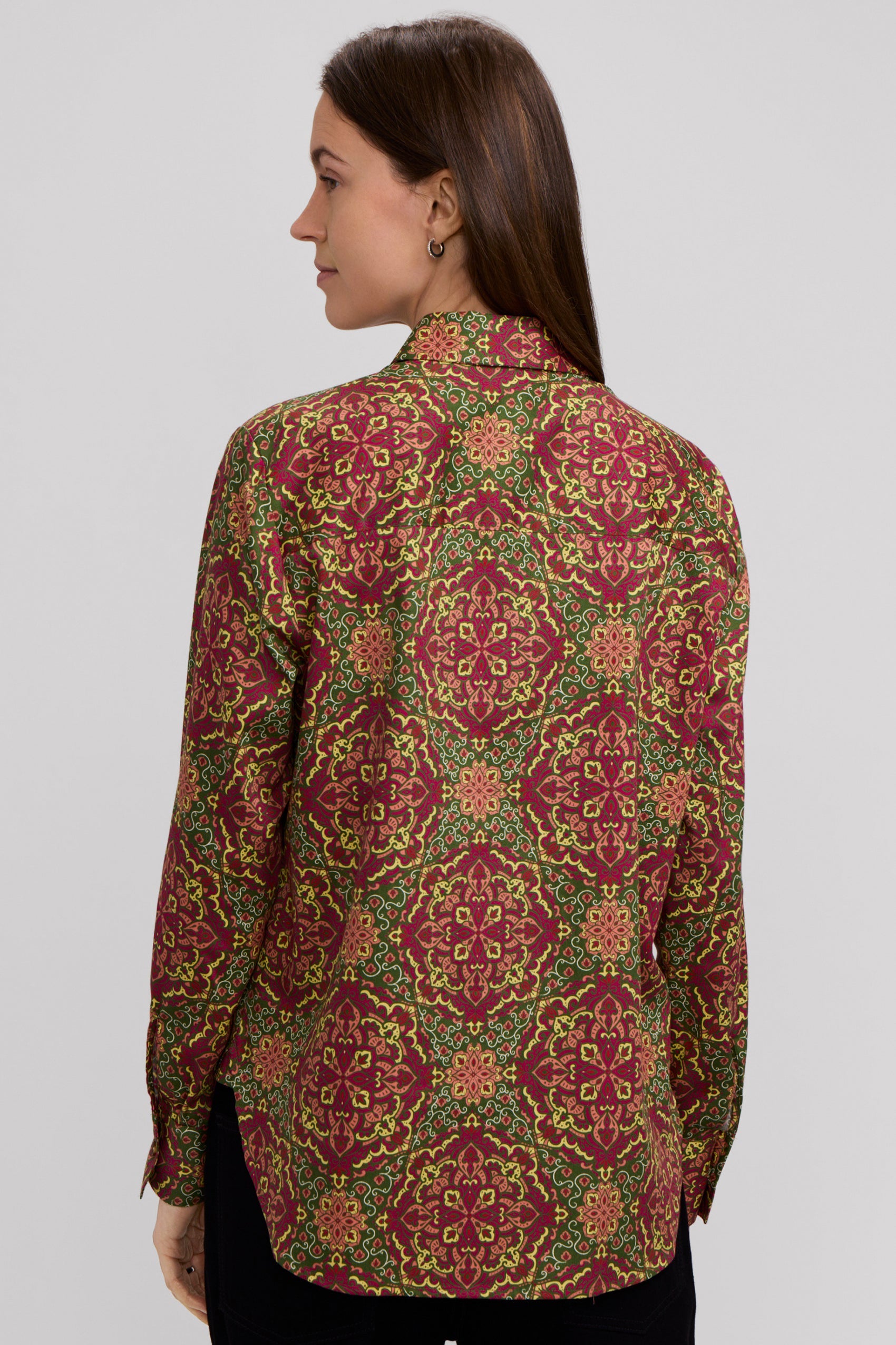 Meghan Fall Medallion Long Sleeve Shirt