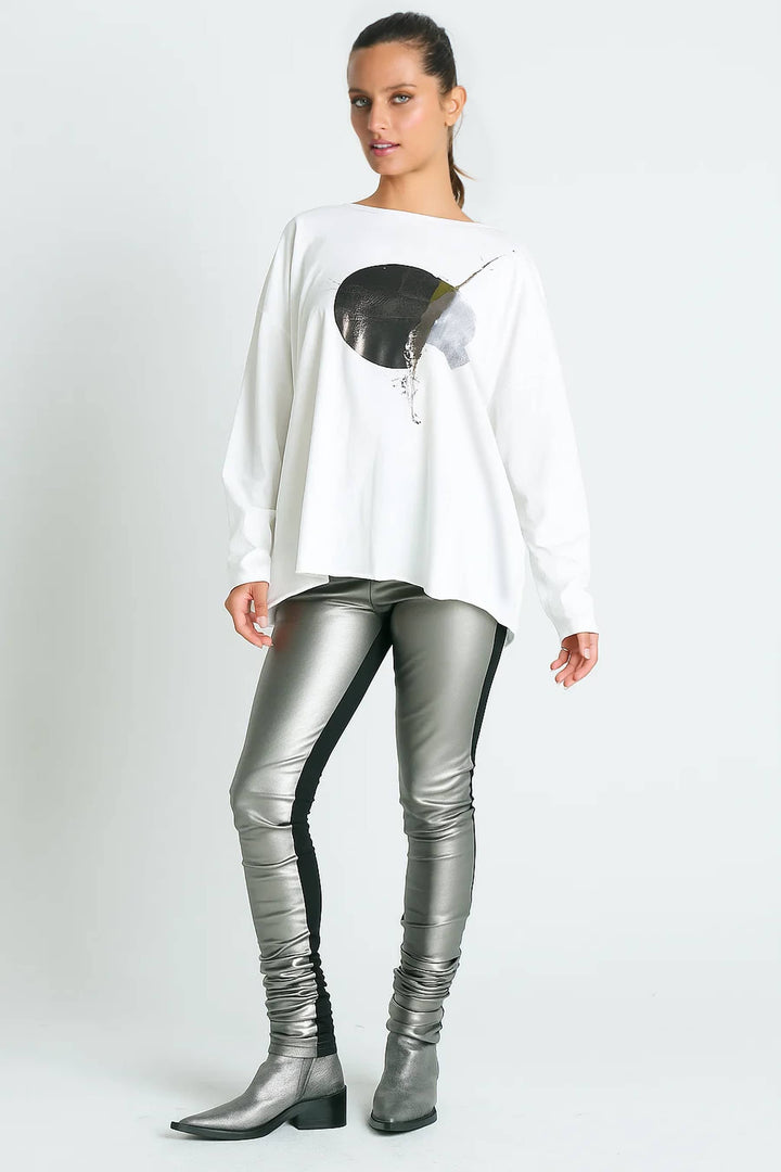 Pima Cotton "Celestial" Luxury Boxy Tee