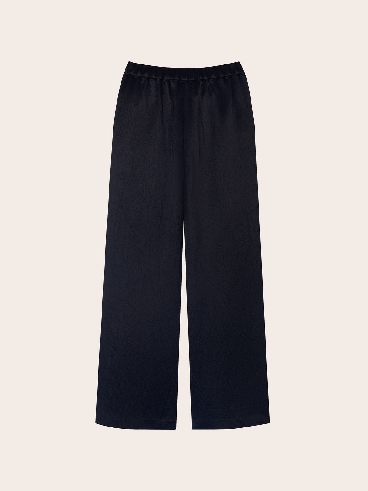 Miri Crinkle Satin Wide Leg Pant