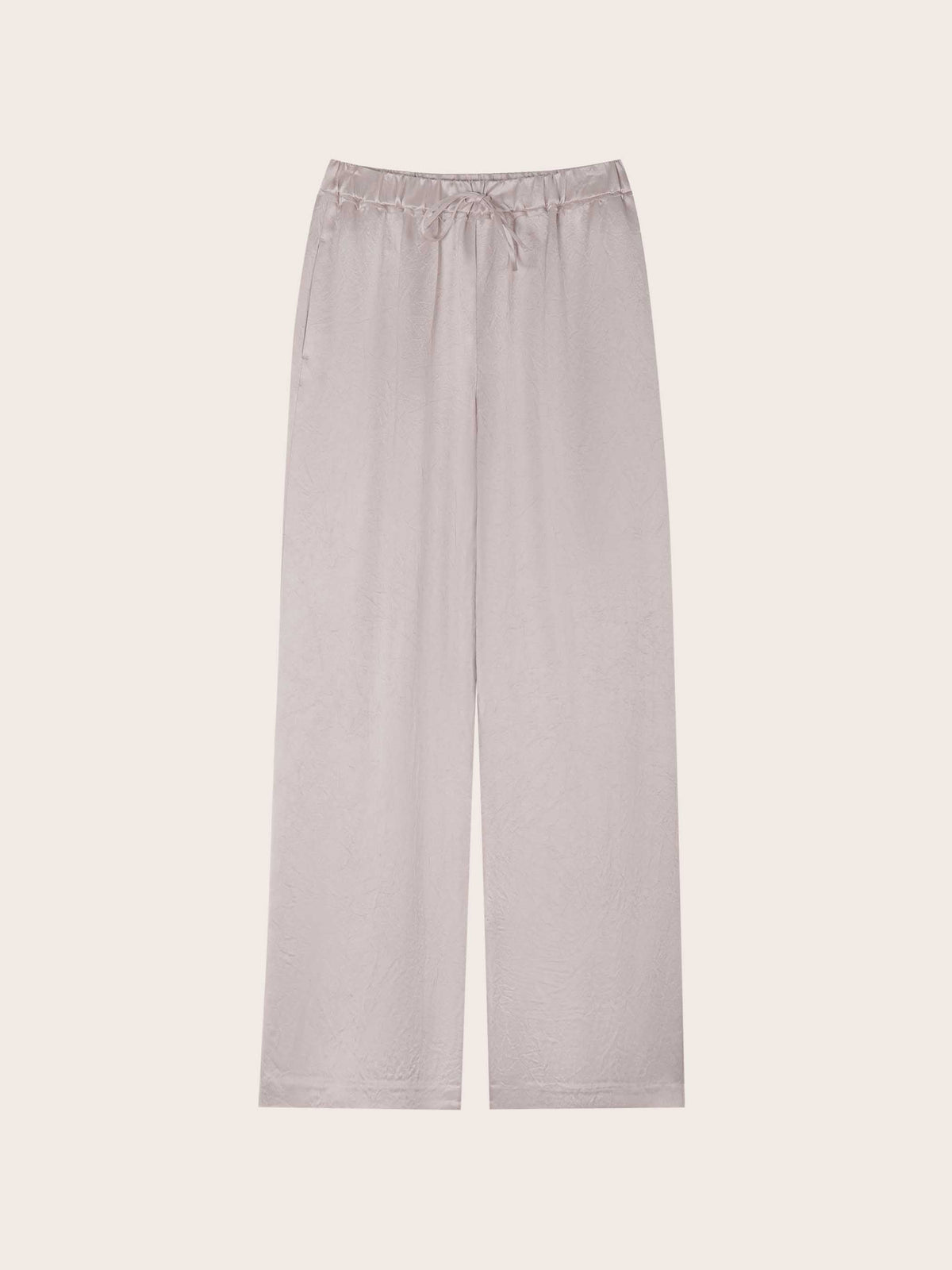Miri Crinkle Satin Wide Leg Pant