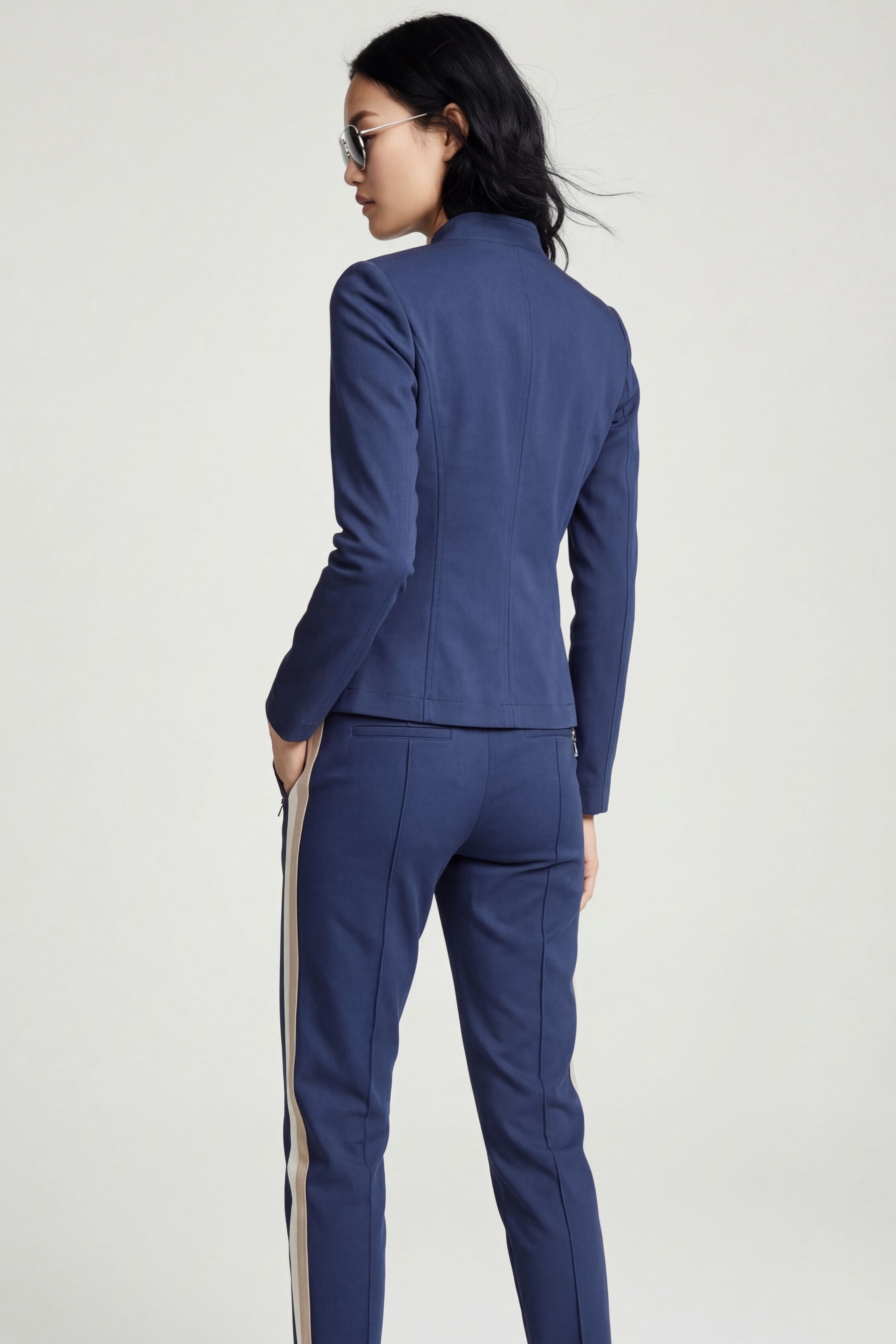 Gisela Aeroflow Zip Front Twill Blazer