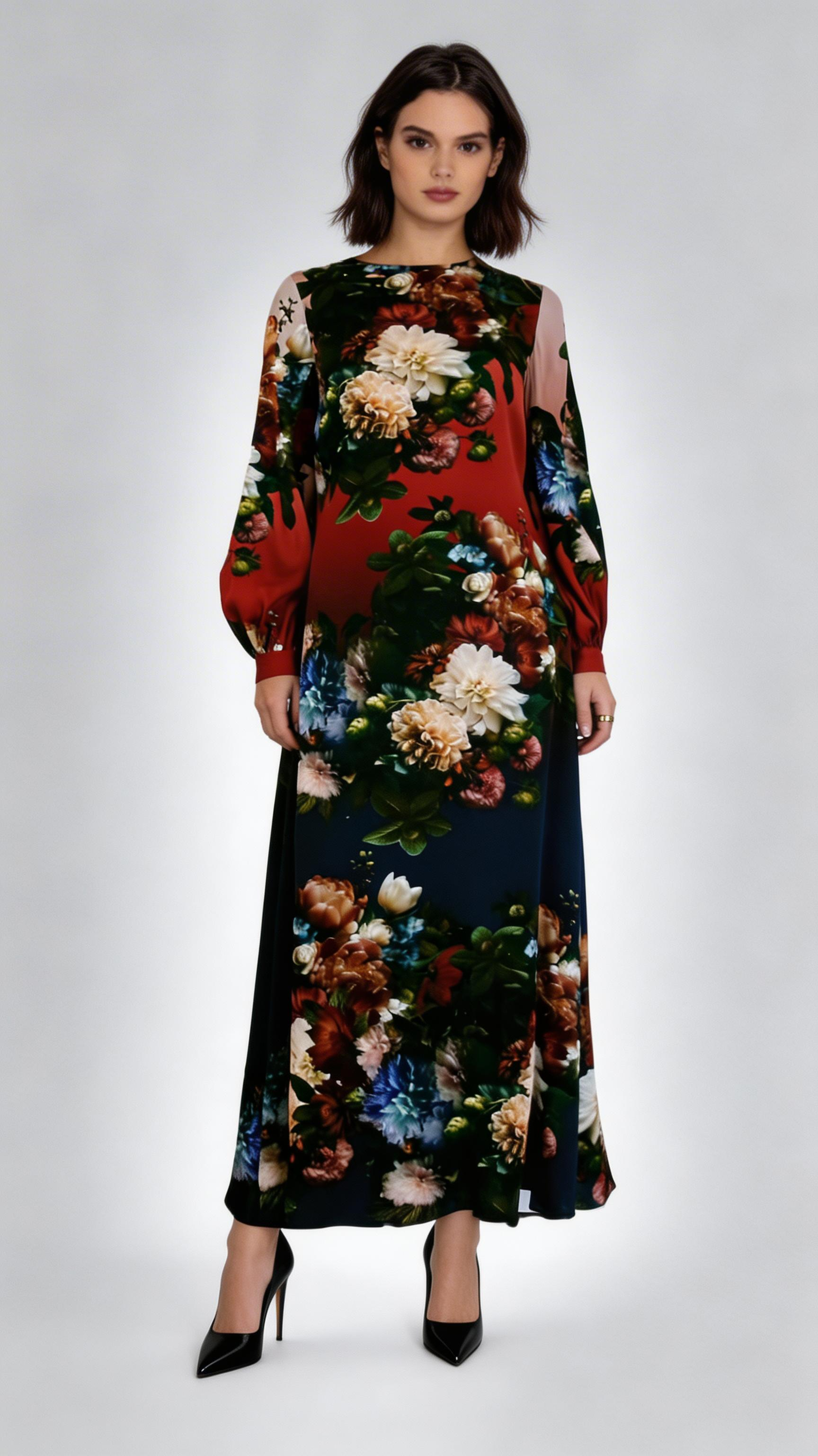 The Renata Silk Dress - ETR64206