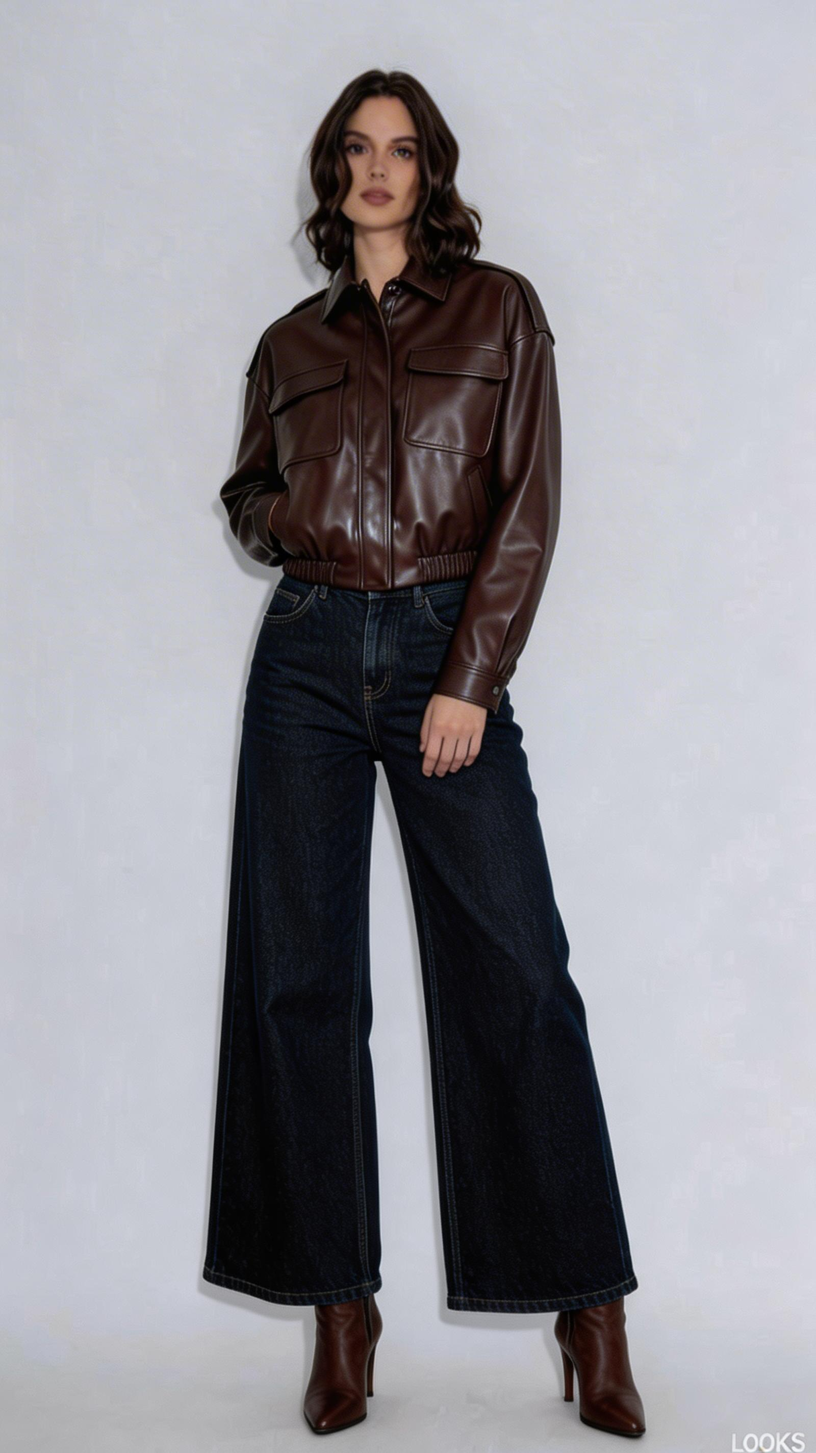 The Ruby Vegan Leather Jacket - ETR64233