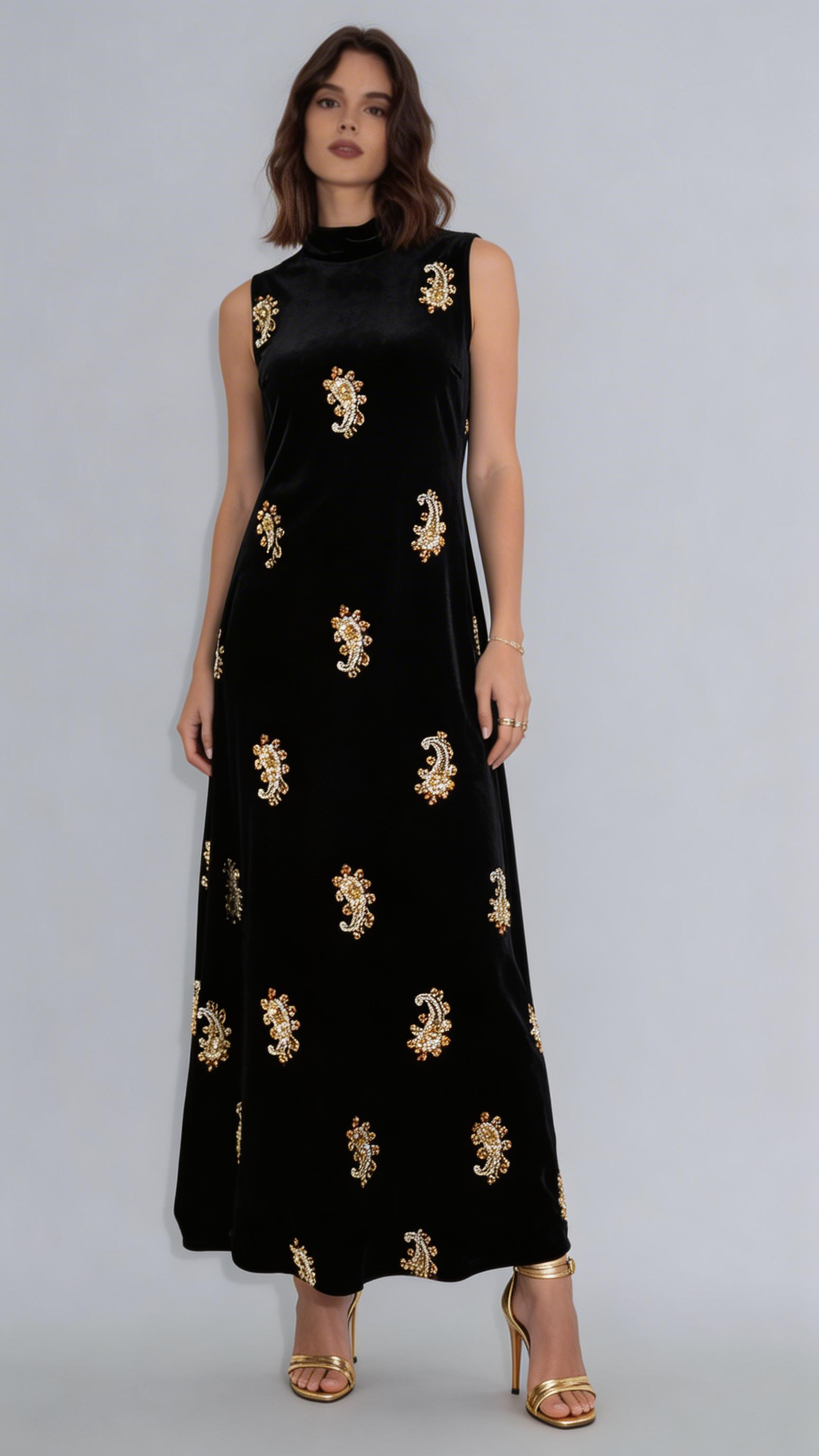 The Vani Velvet Dress - ETR64263