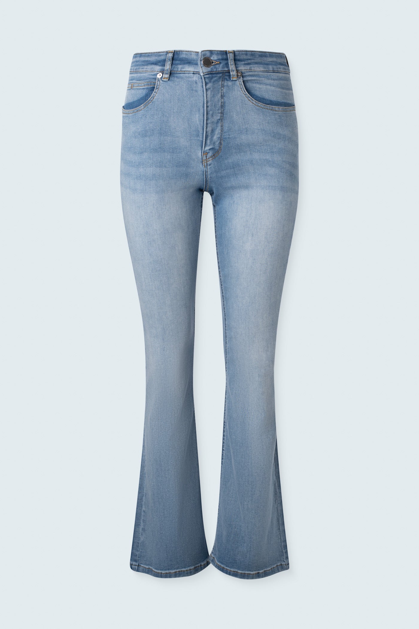 ESTELLE - High Rise Fit and Flare Denim