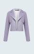 Crop jacket with storm flap