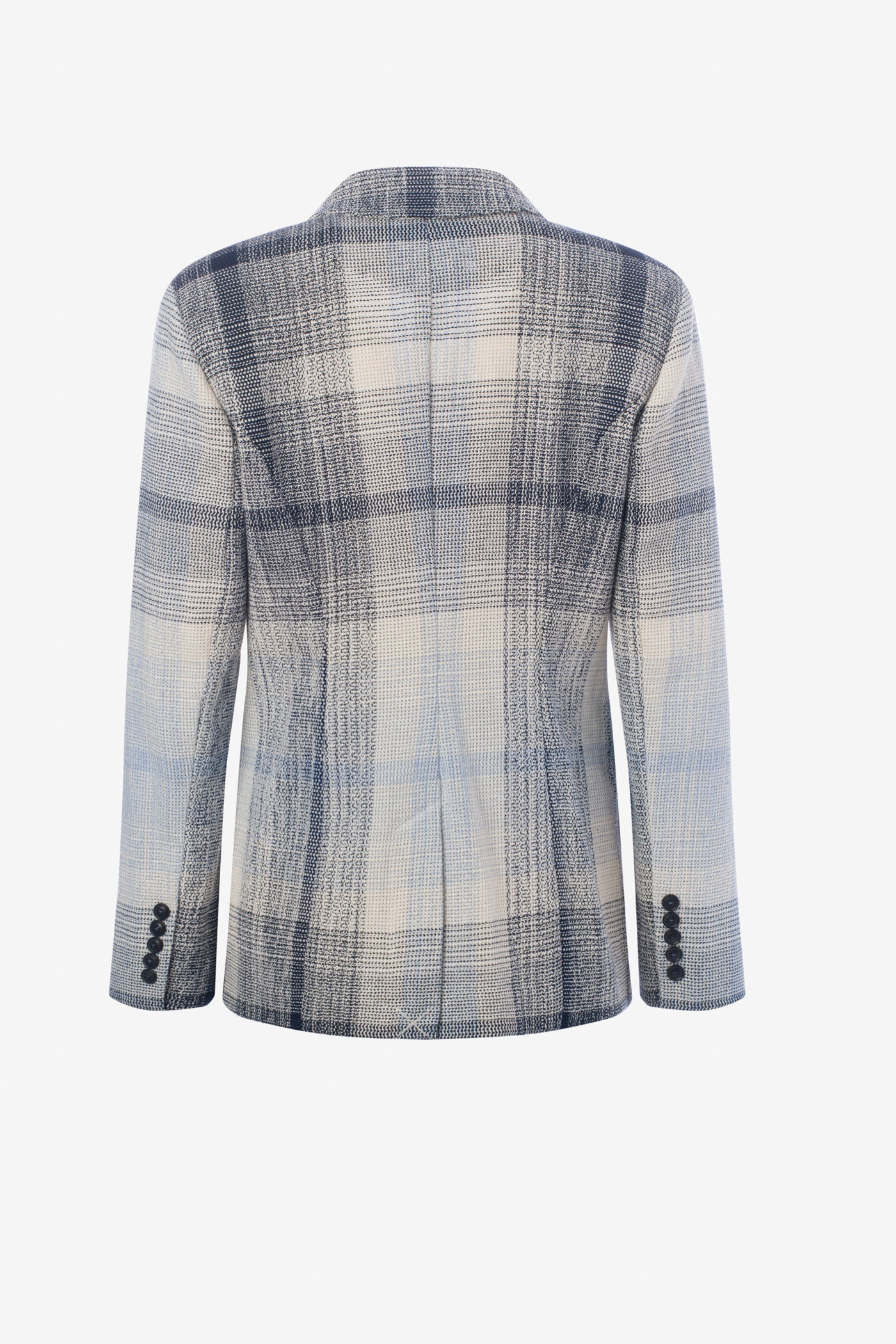 Plaid one-button jacket