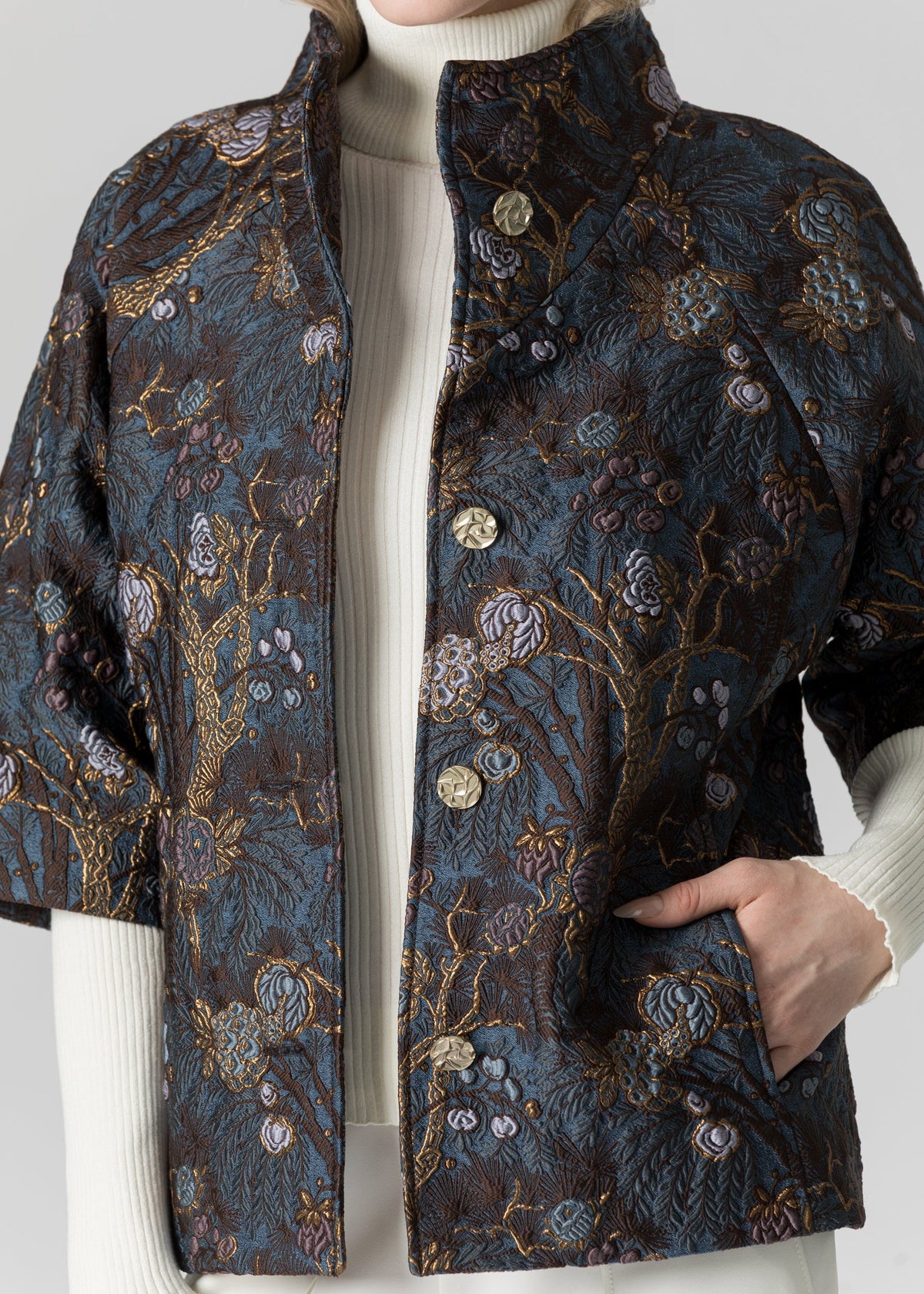 Midnight Garden Jacquard Jacket