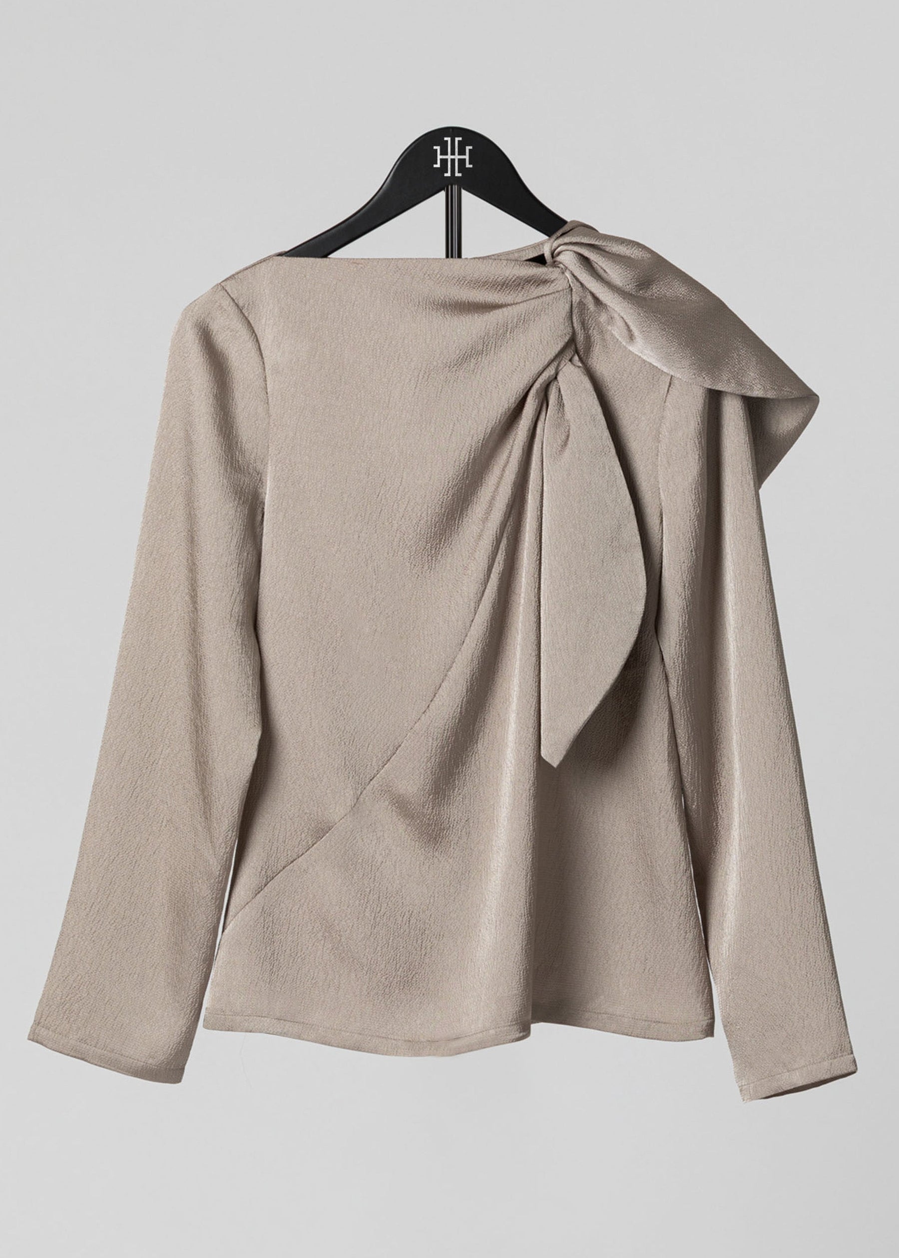 Hammered Satin Blouse