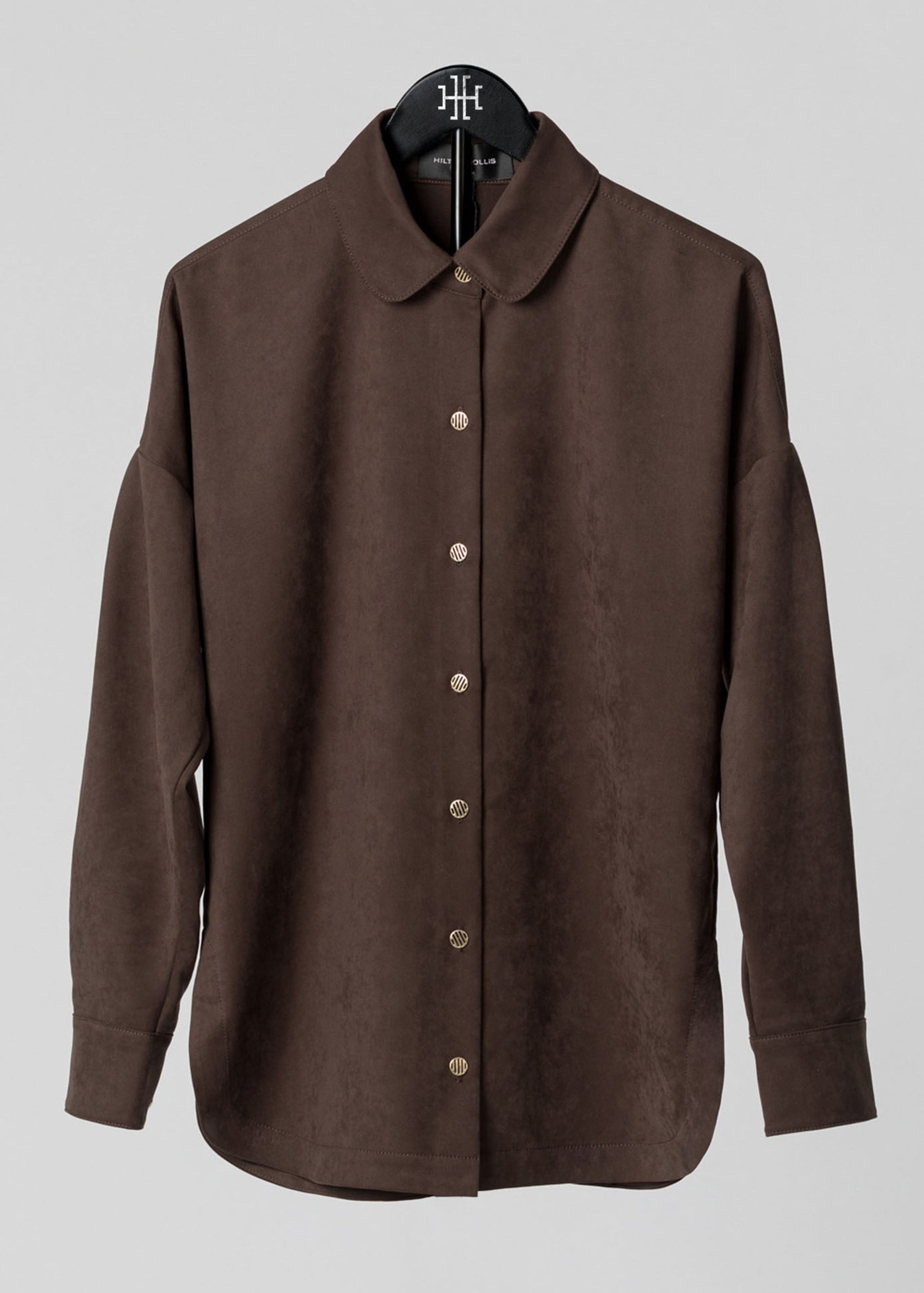 Micro Suede Oversized Shirt