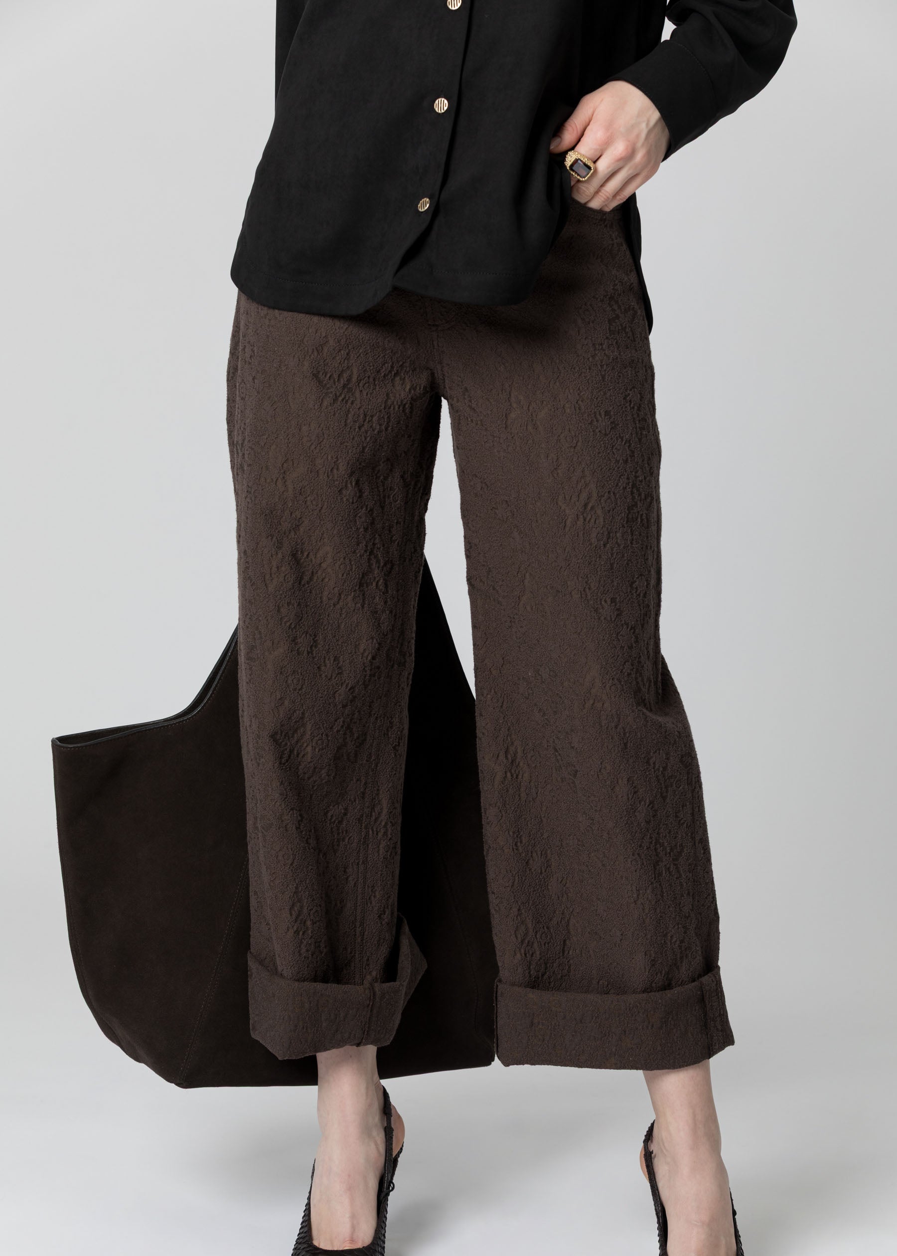 Micro Suede Oversized Shirt