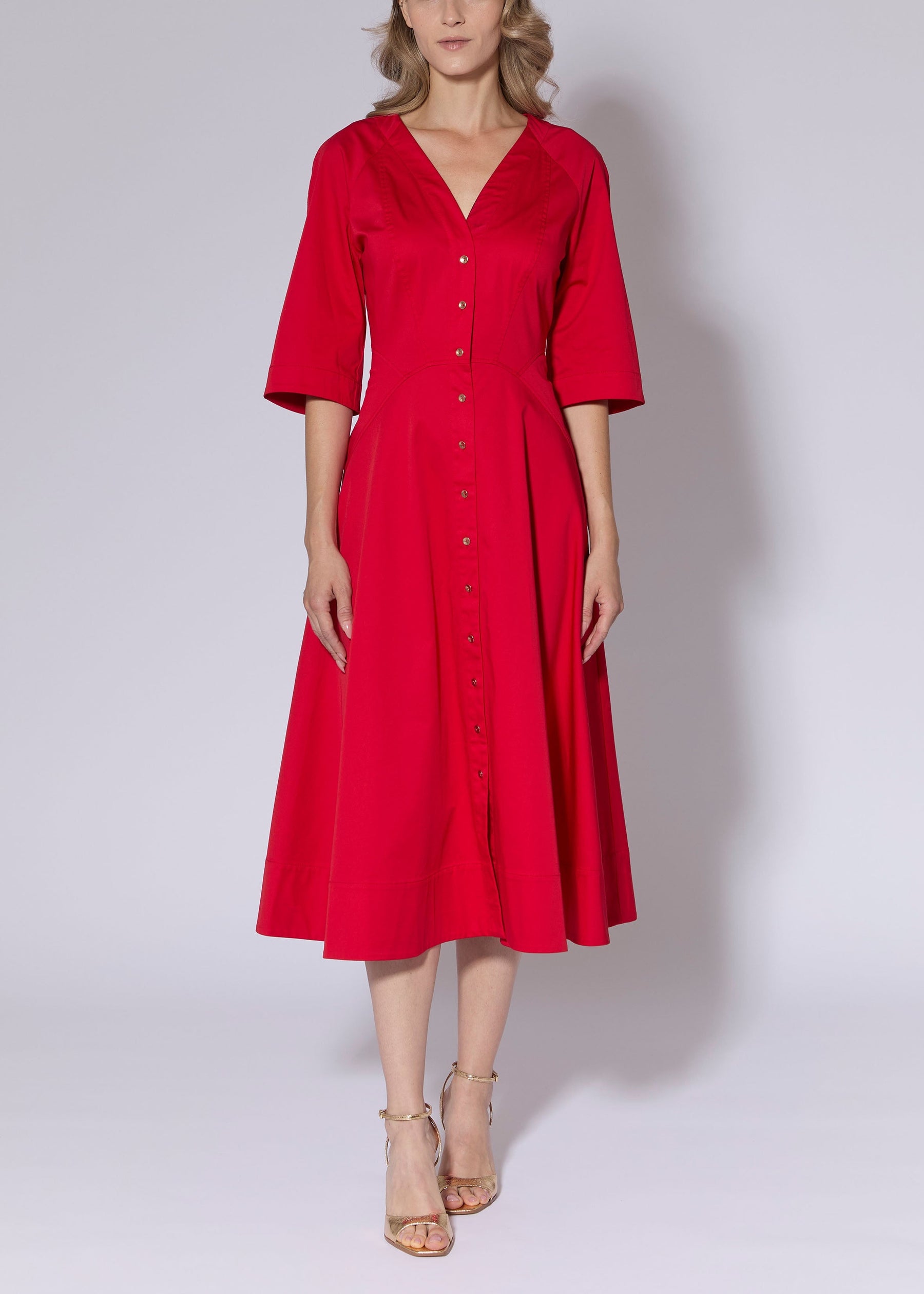 Luxe Cotton Sateen Dress