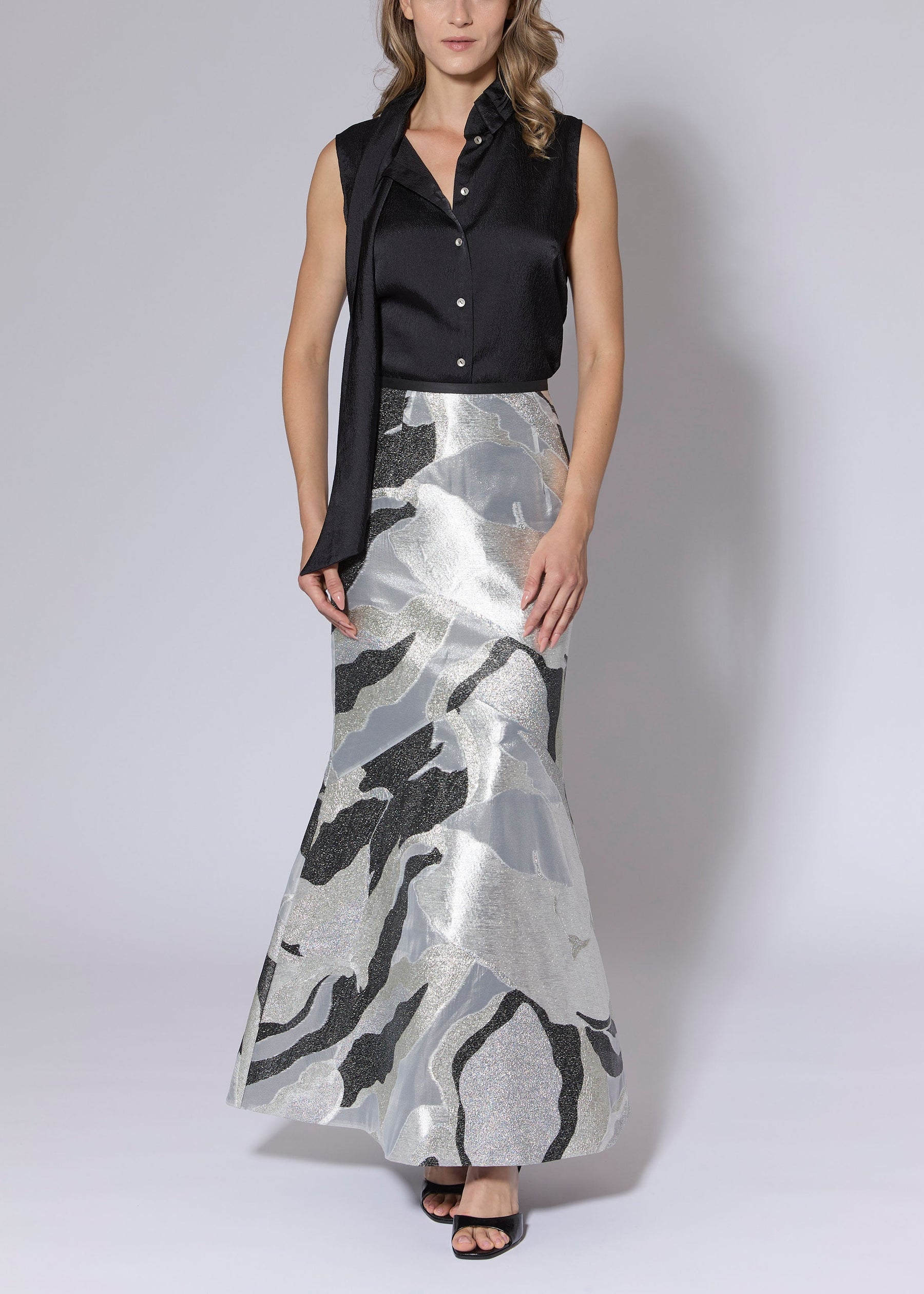 Lavish Fil Coupe Skirt