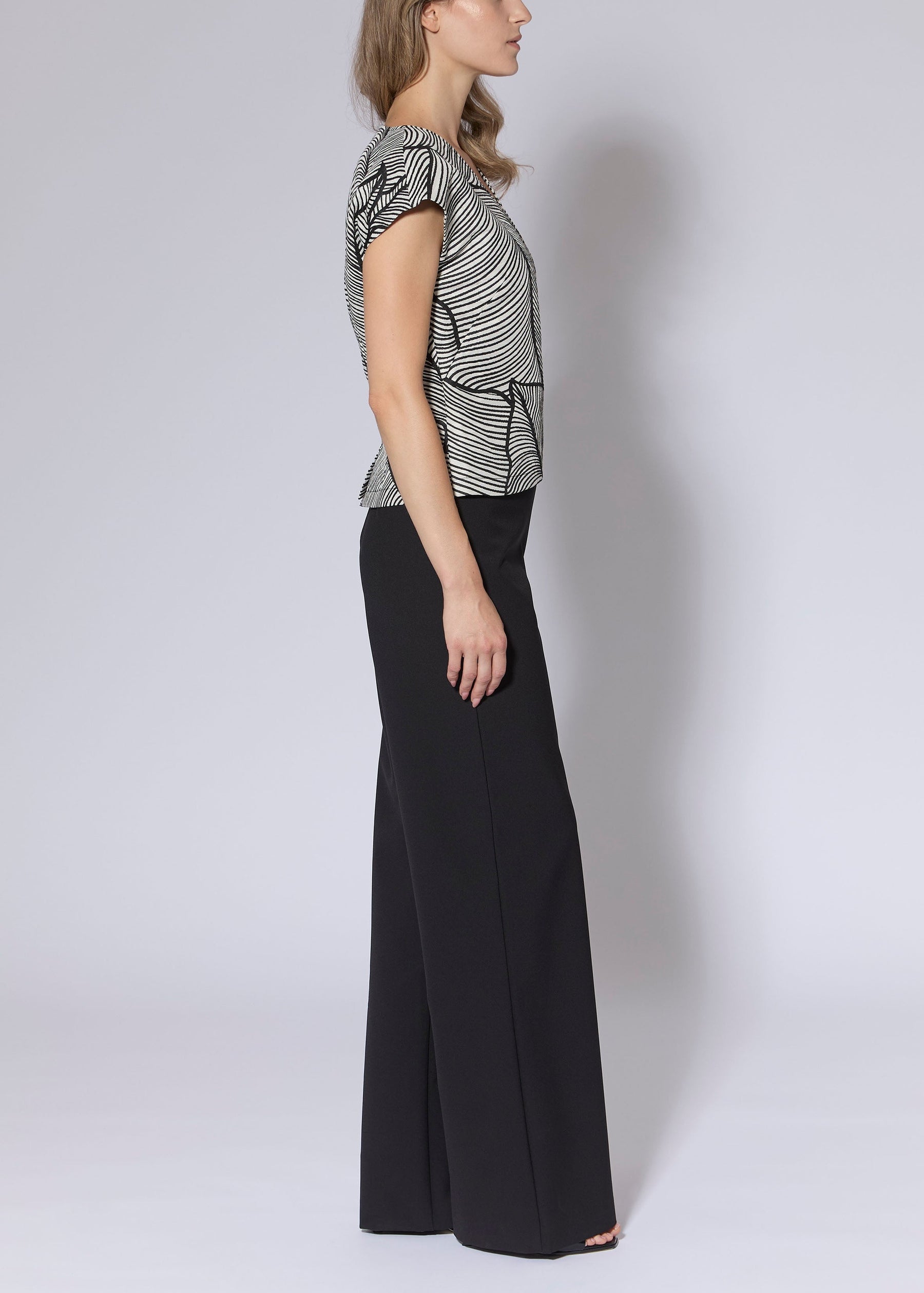 Palm Jacquard Top
