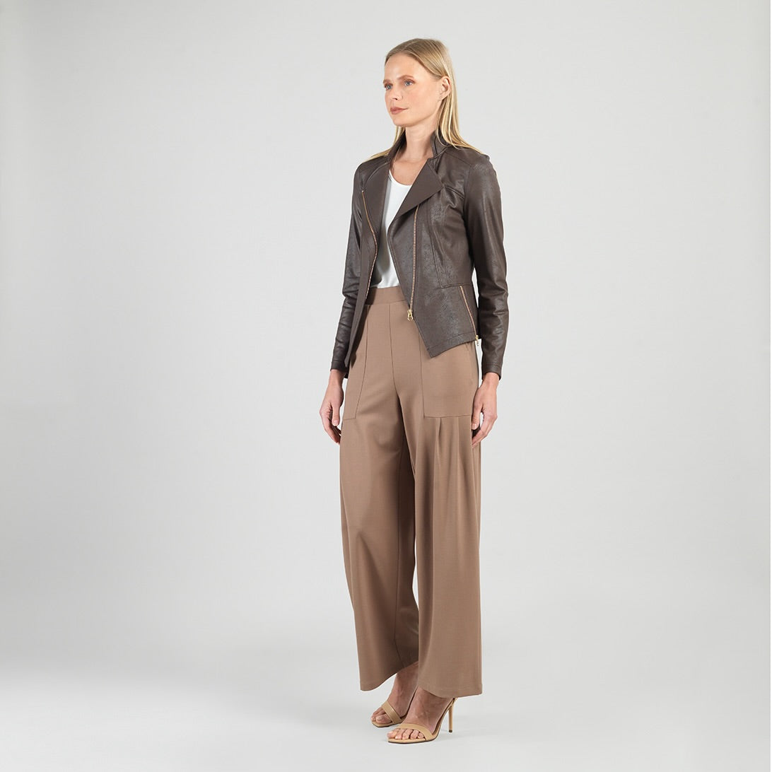 Liquid Leather™ Signature Jacket - Brown - Clara Sunwoo