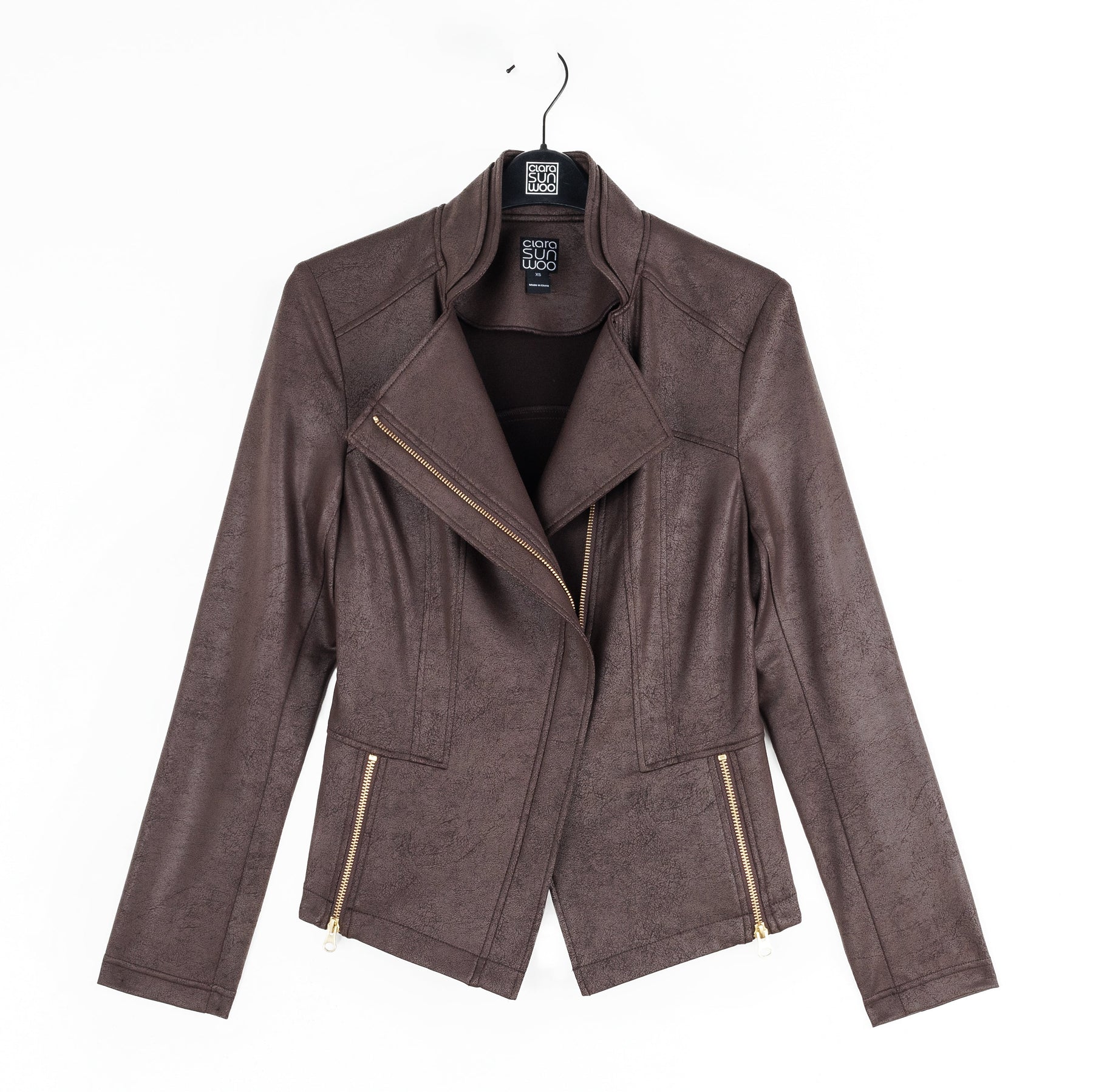Liquid Leather™ Signature Jacket - Brown - Clara Sunwoo