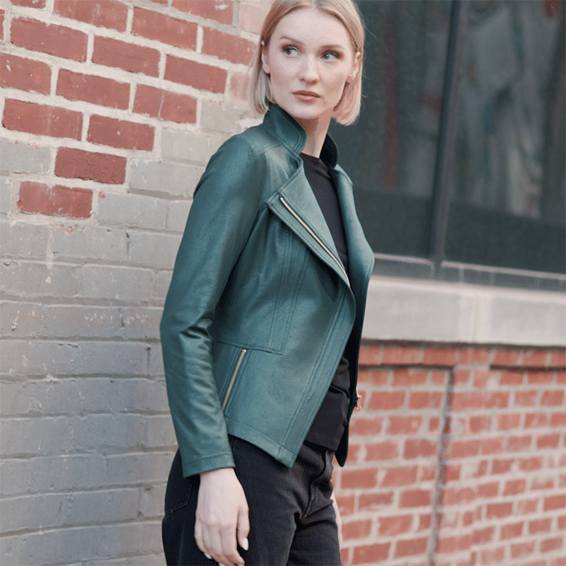 Liquid Leather™ Signature Jacket - Hunter Green - Clara Sunwoo