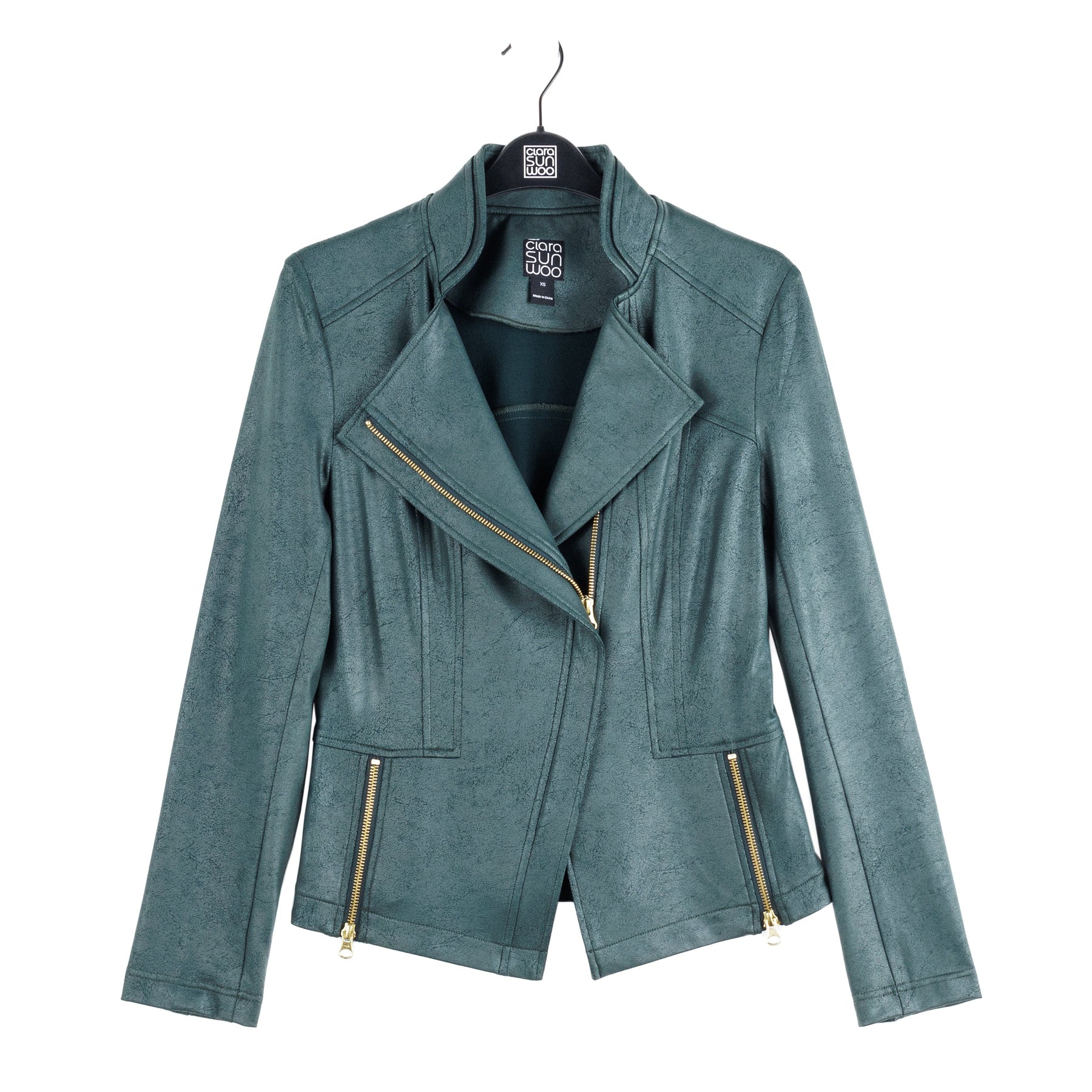 Liquid Leather™ Signature Jacket - Hunter Green - Clara Sunwoo