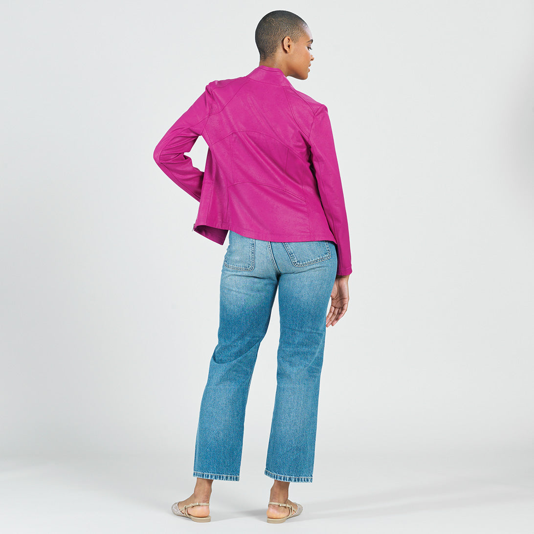 Liquid Leather™ Signature Jacket - Magenta - Clara Sunwoo
