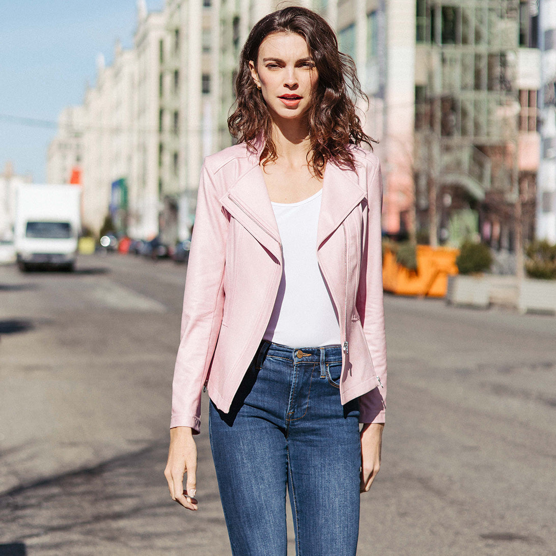 Liquid Leather™ Signature Jacket - Pink - Clara Sunwoo