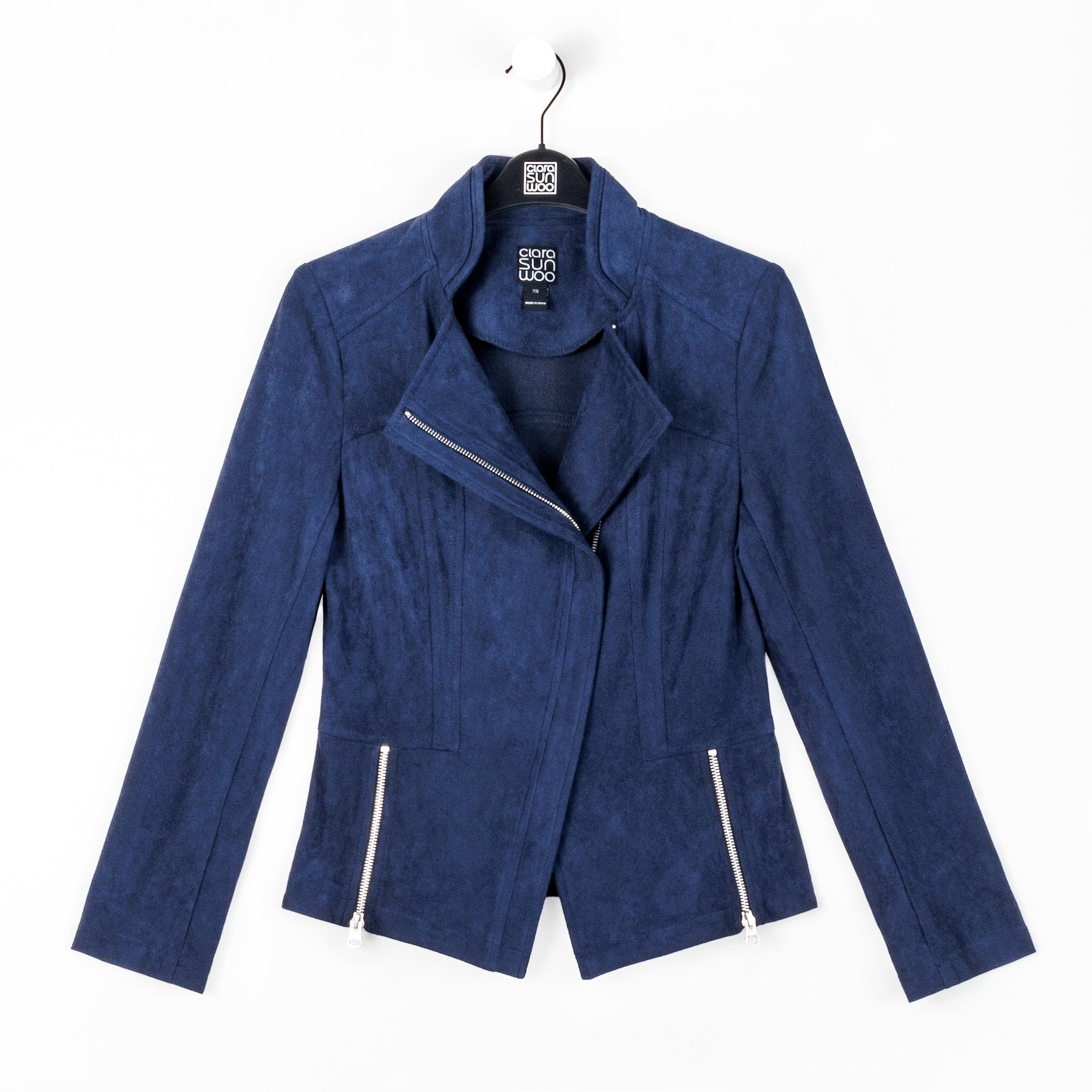 Soft Suede - Signature Jacket - Navy - Clara Sunwoo
