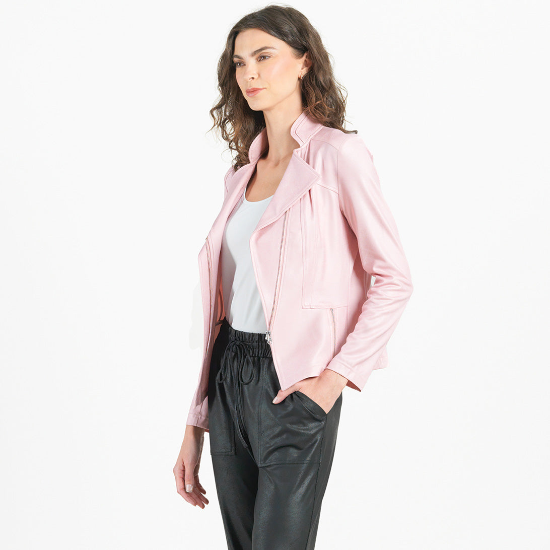 Liquid Leather™ Signature Jacket - Pink - Clara Sunwoo