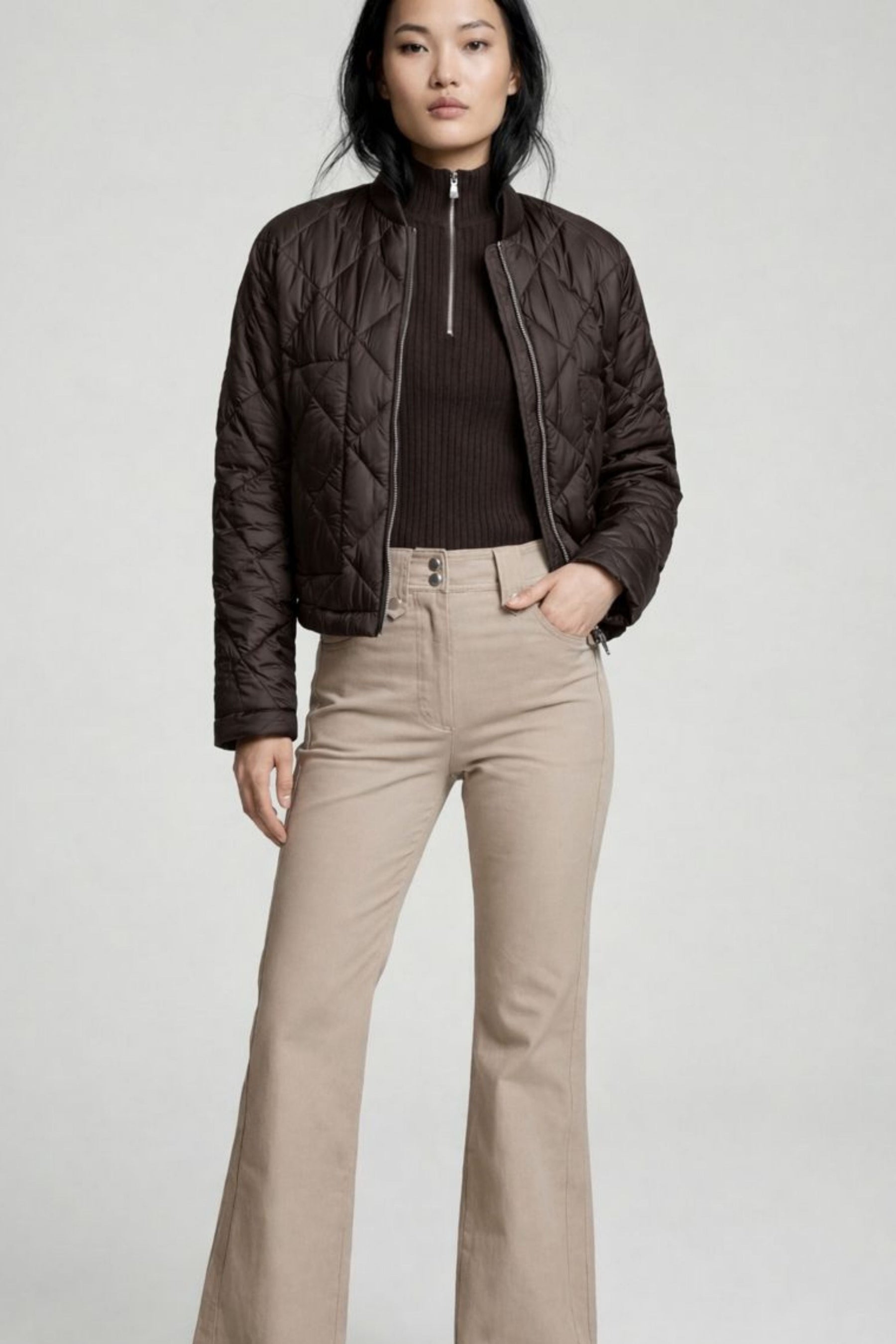 Kyoto Quilted Bomber Jacket