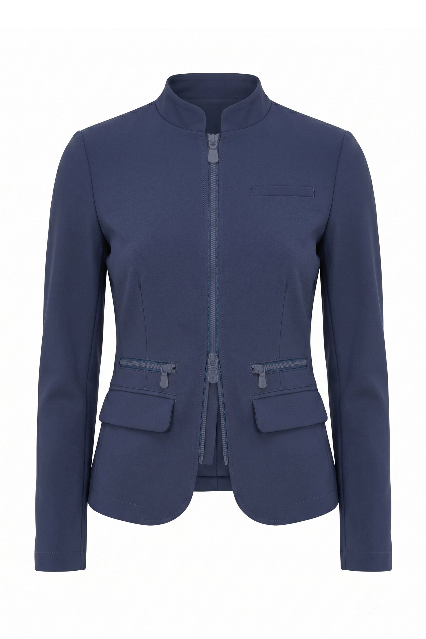 Gisela Aeroflow Zip Front Twill Blazer