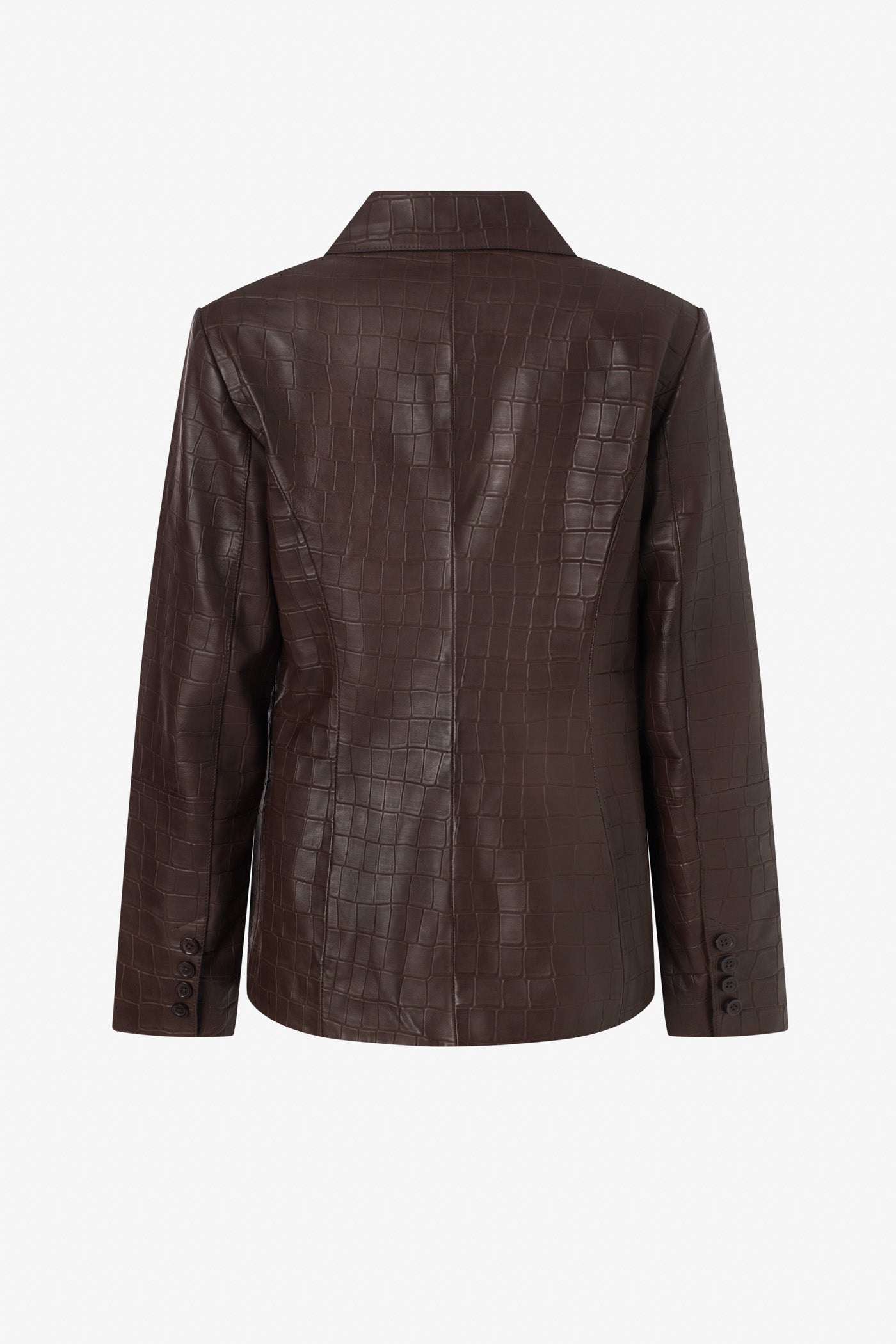 Croco fitted jacket
