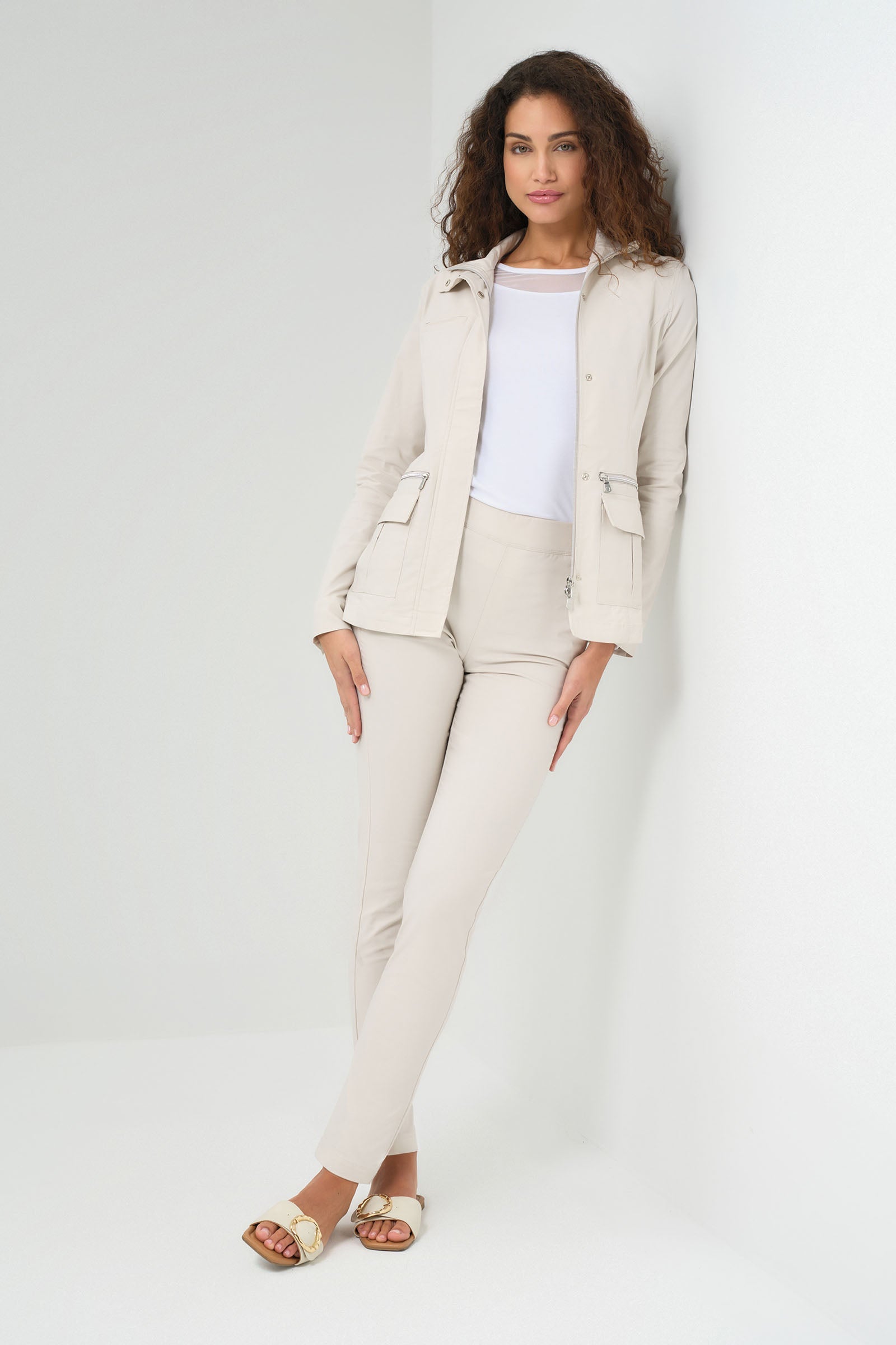 Kenya Safari Jacket in Stone
