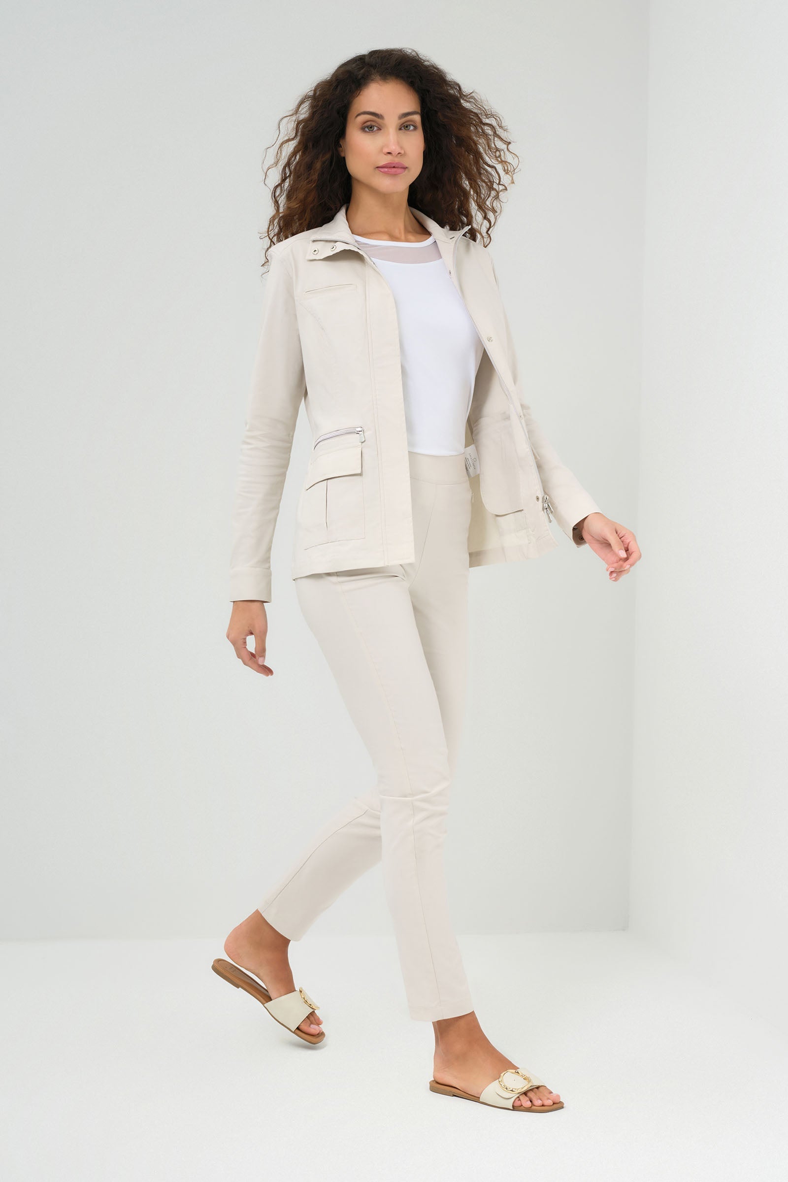 Kenya Safari Jacket in Stone