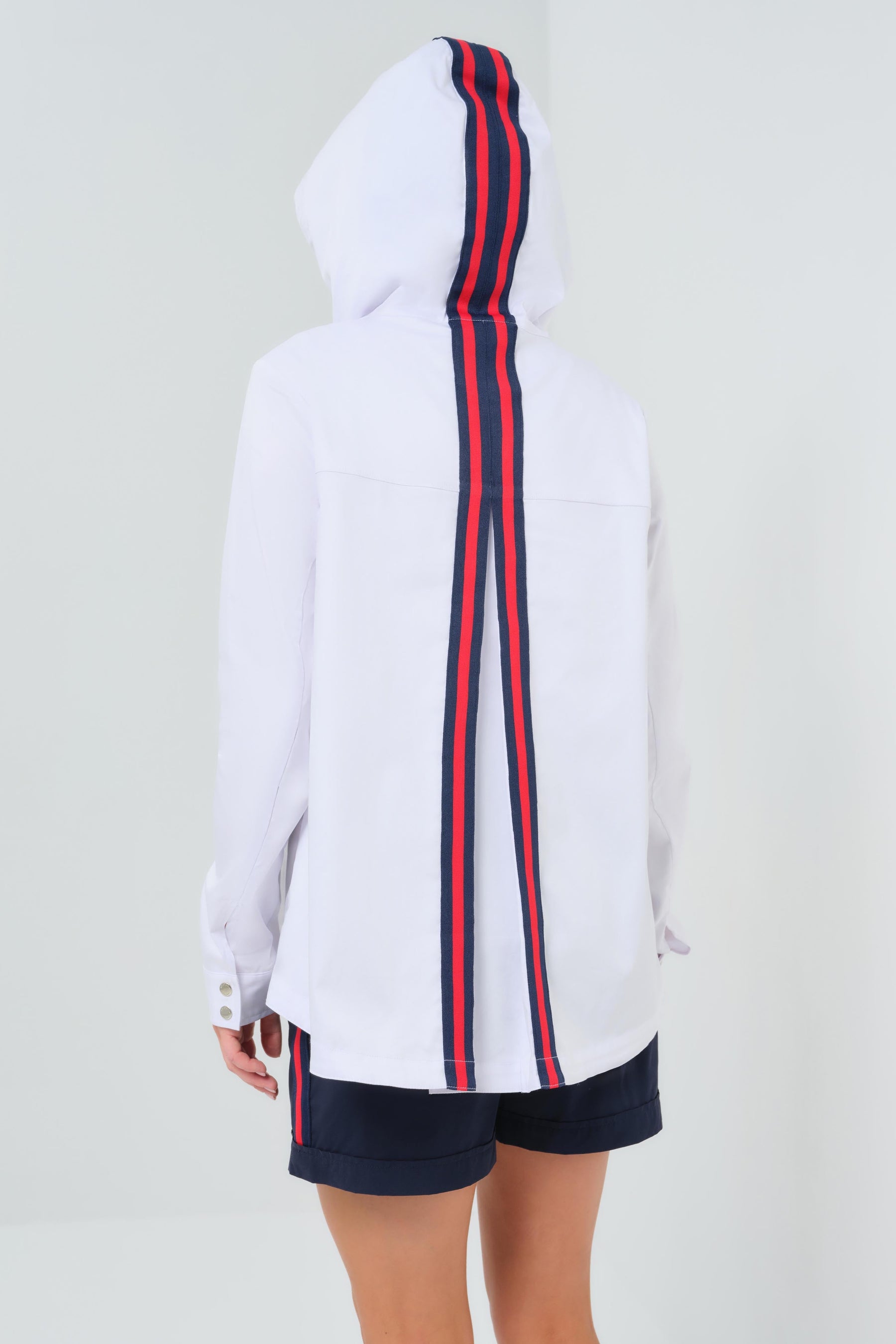 Gabi Stretch Woven Hooded Full Zip Jacket