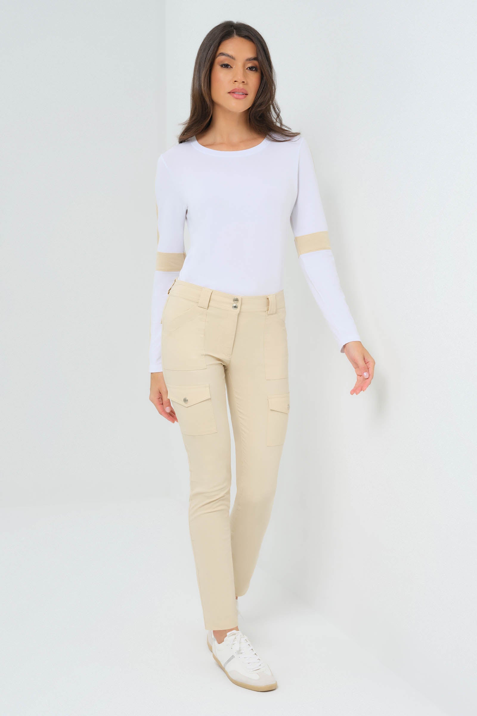 Kate Skinny Cargo Peformance Cotton Pant