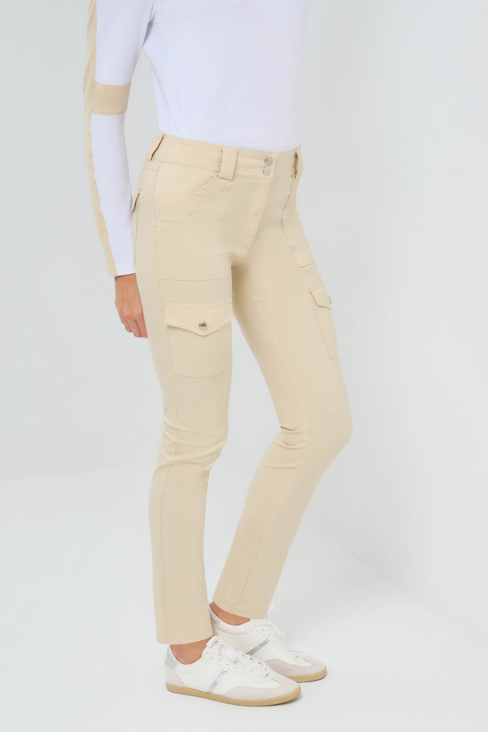 Kate Skinny Cargo Peformance Cotton Pant