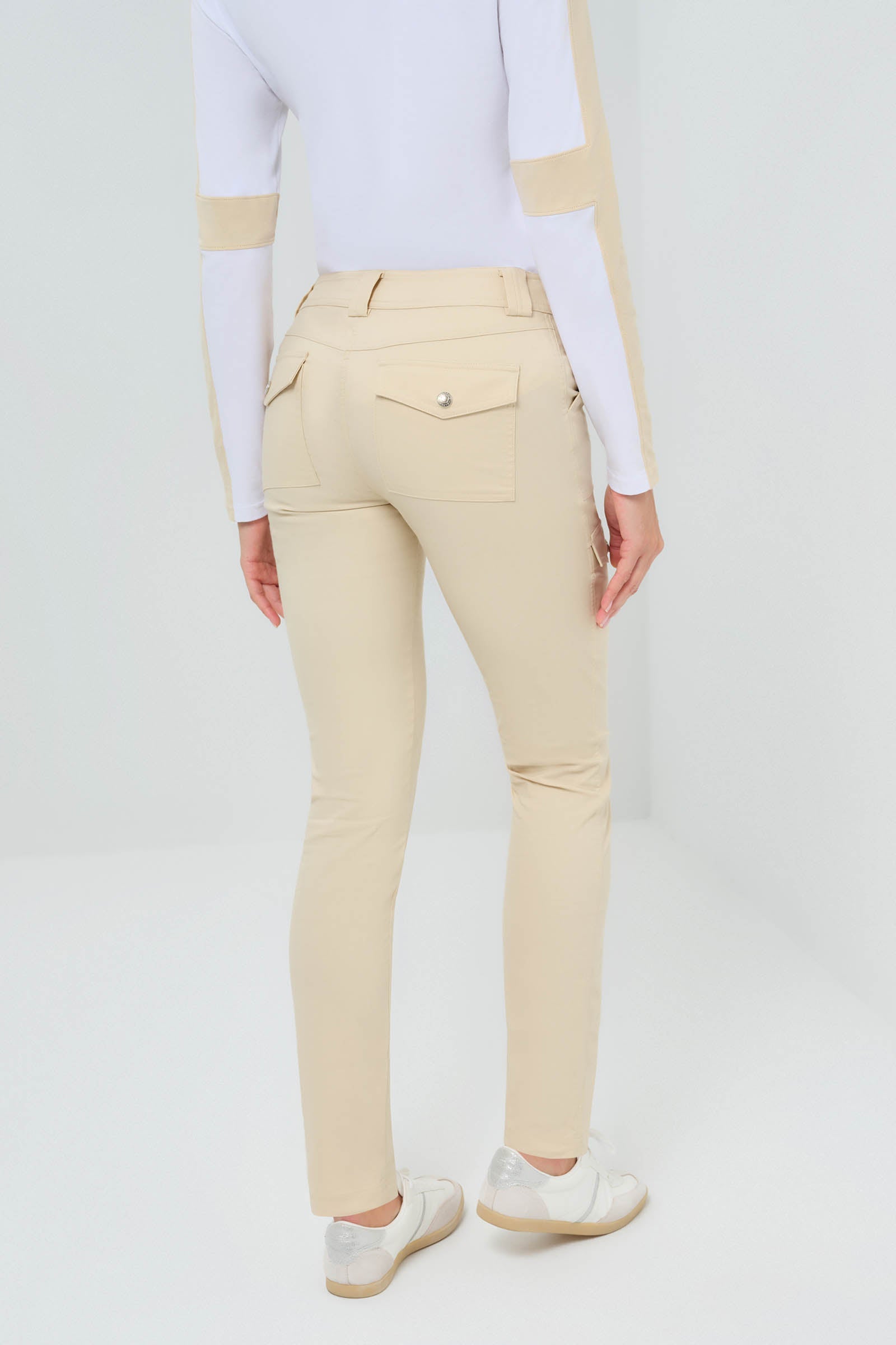 Kate Skinny Cargo Peformance Cotton Pant