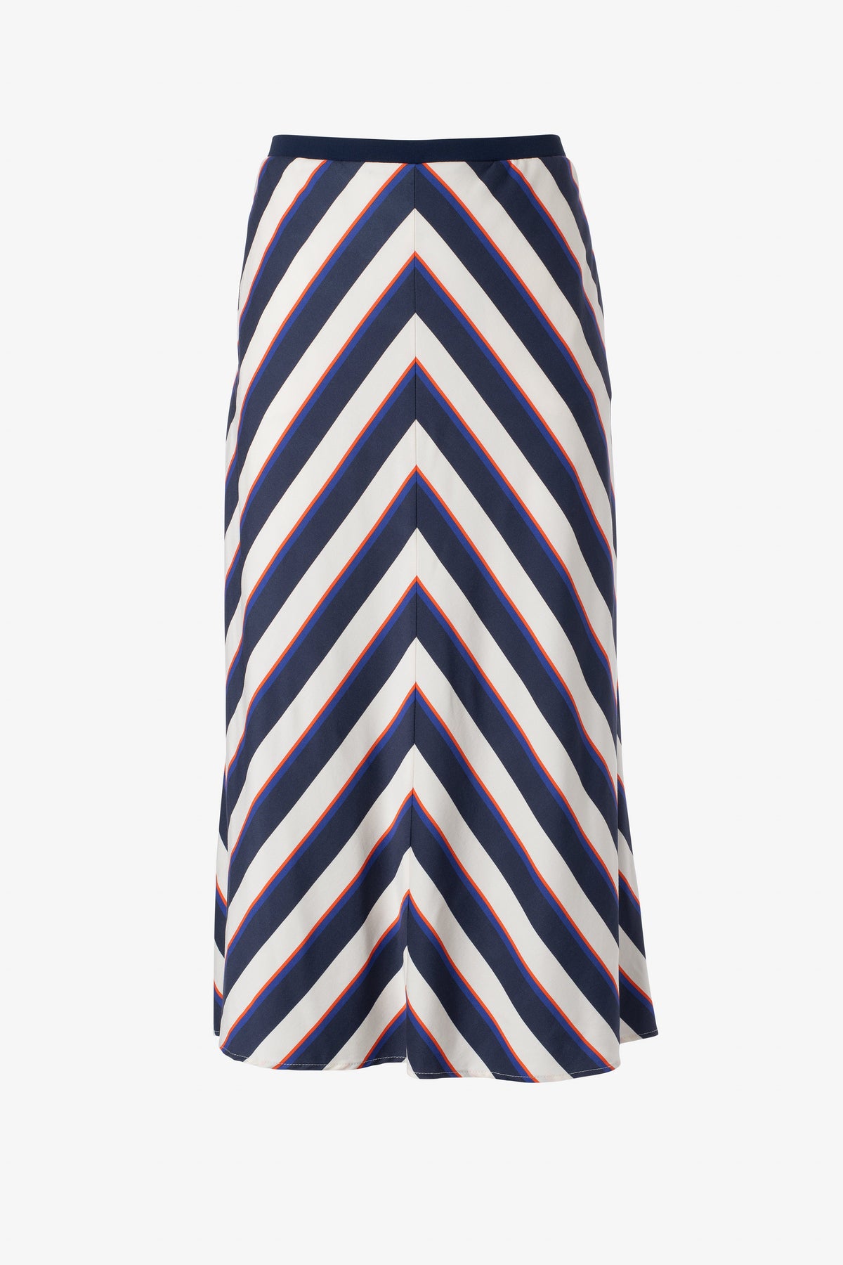 Printed stripe skirt