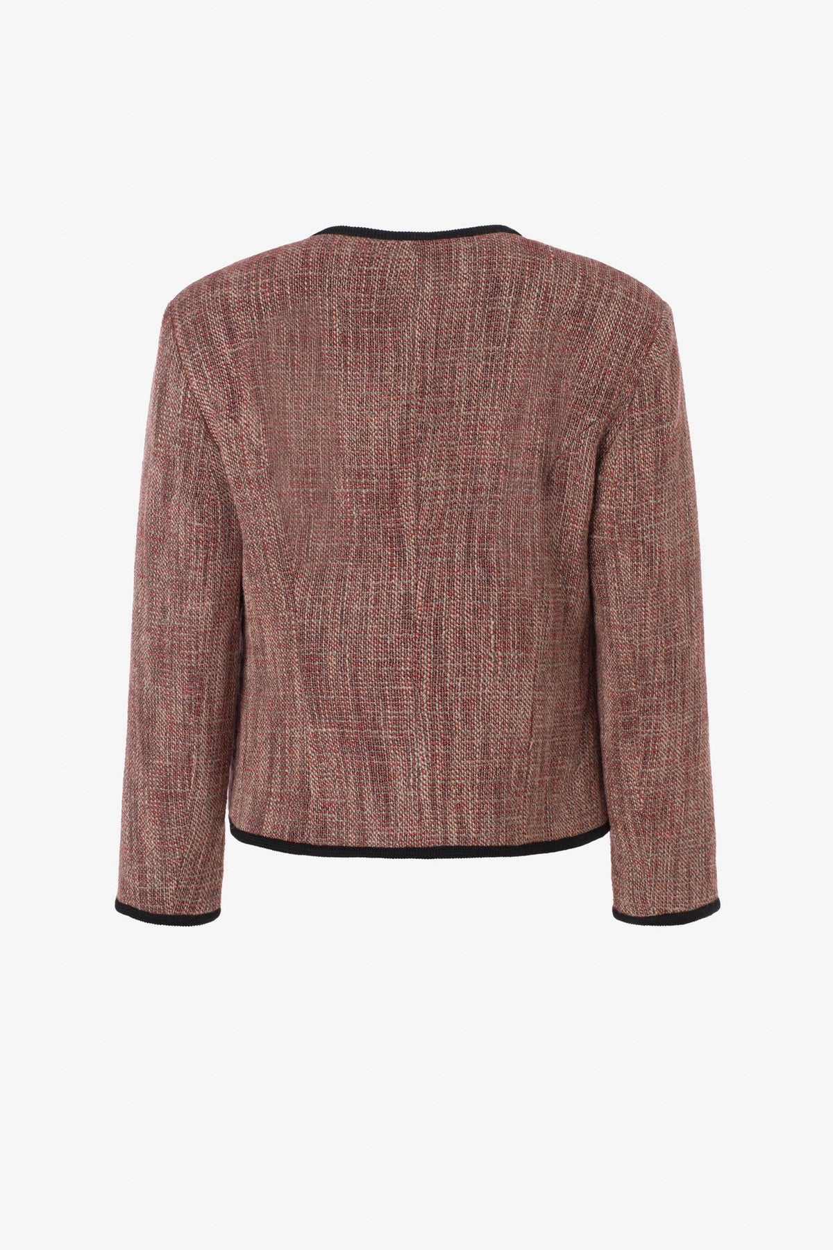 Cropped jacket with trim