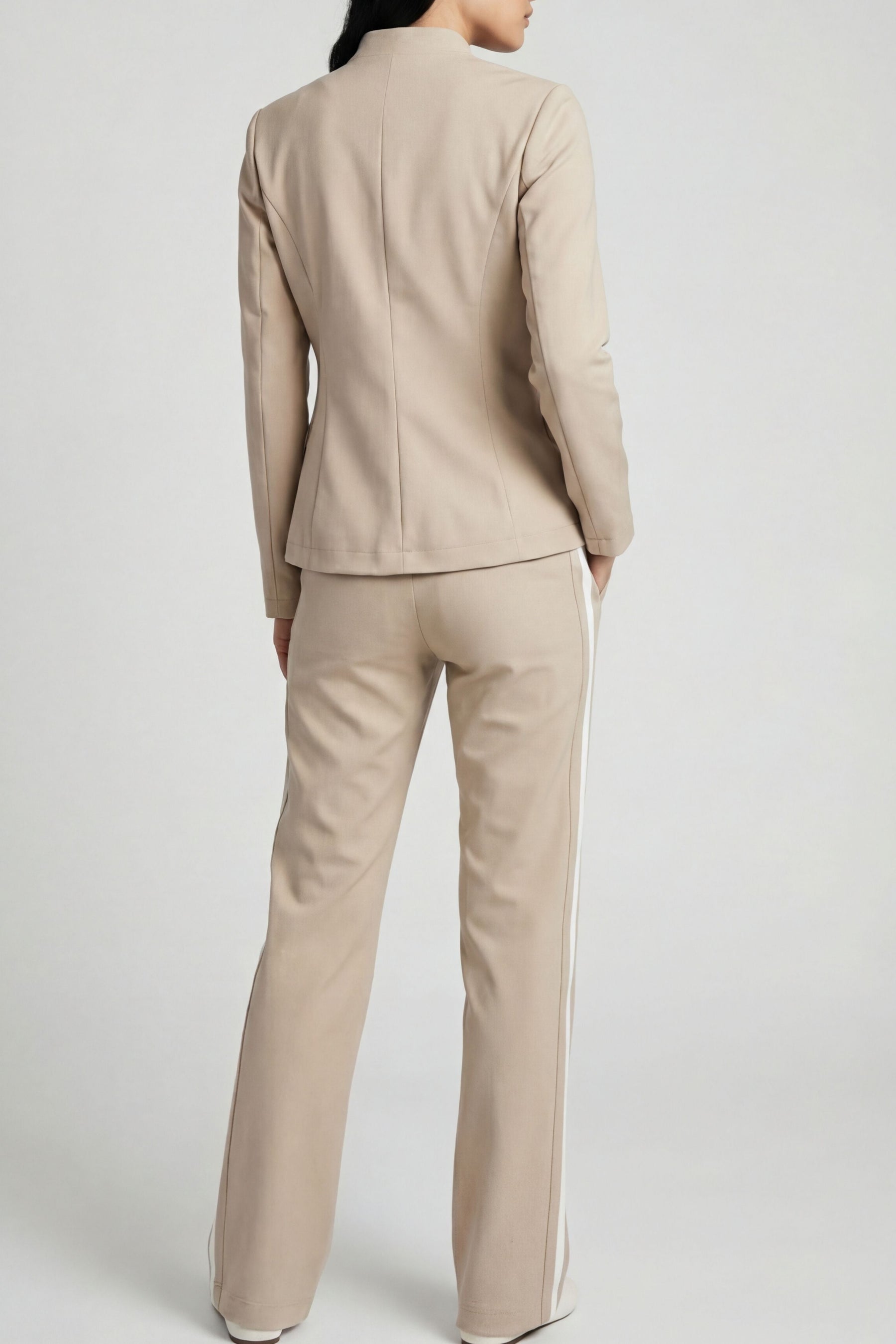 Suki Sport Aeroflow Side Stripe Straight Leg Twill Trouser