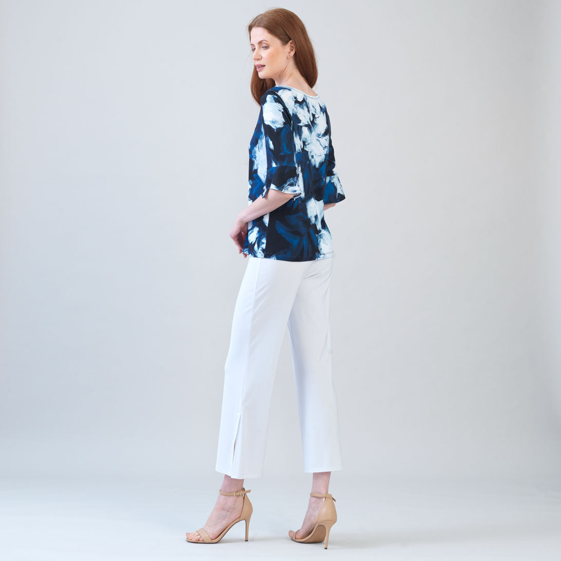 Tulip Cuff Top - Midnight Peony - Clara Sunwoo