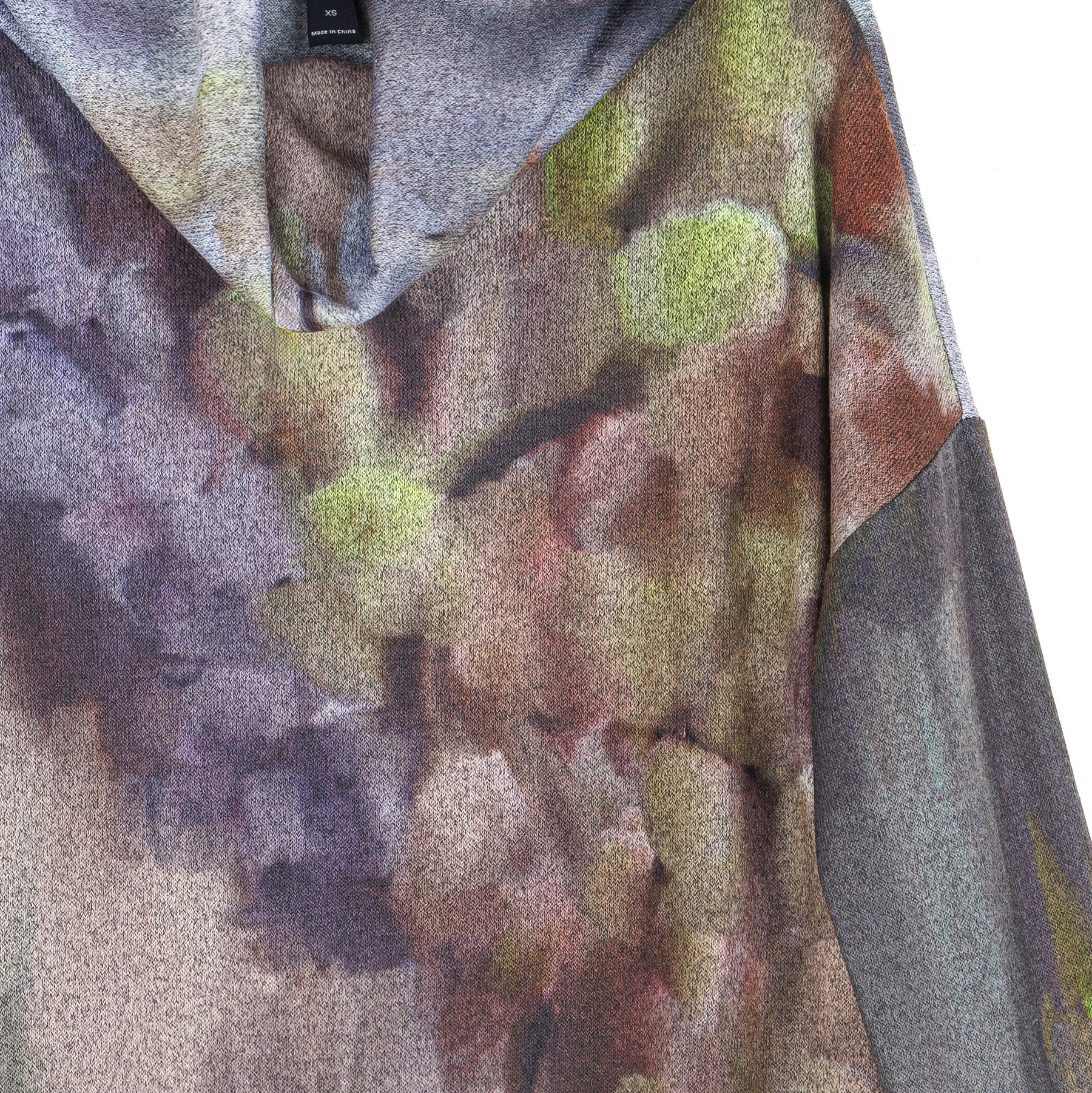 Cozy Knit - Tipped Hem Sweater - Watercolor Garden